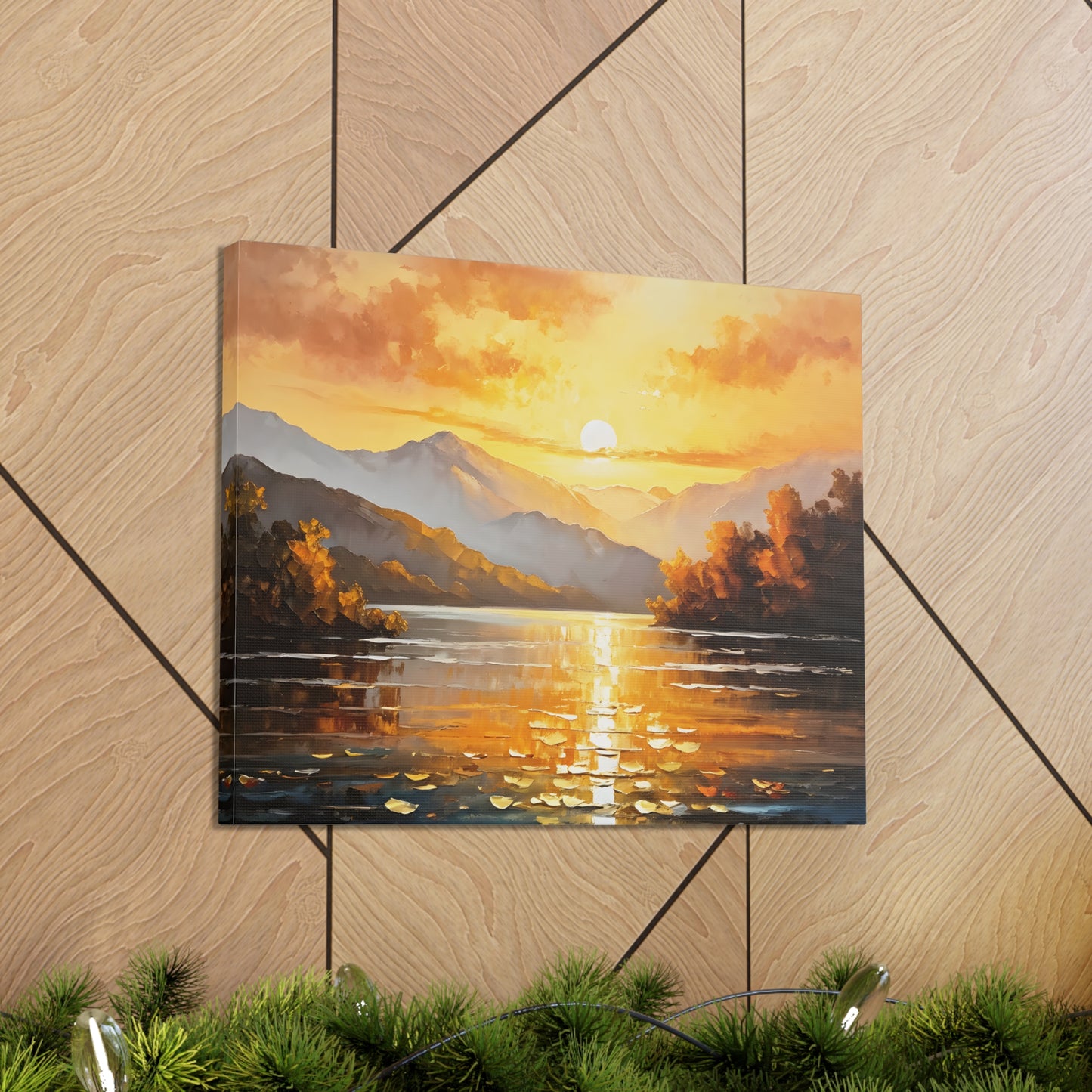 Mountain Glade: Classic Oil Painting Wall Décor