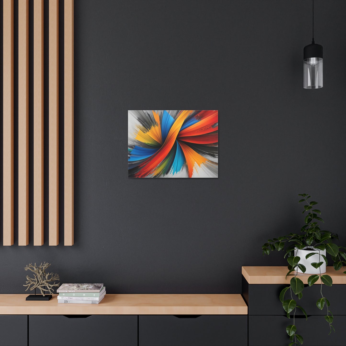 Twilight Whirl: Abstract Wall Décor