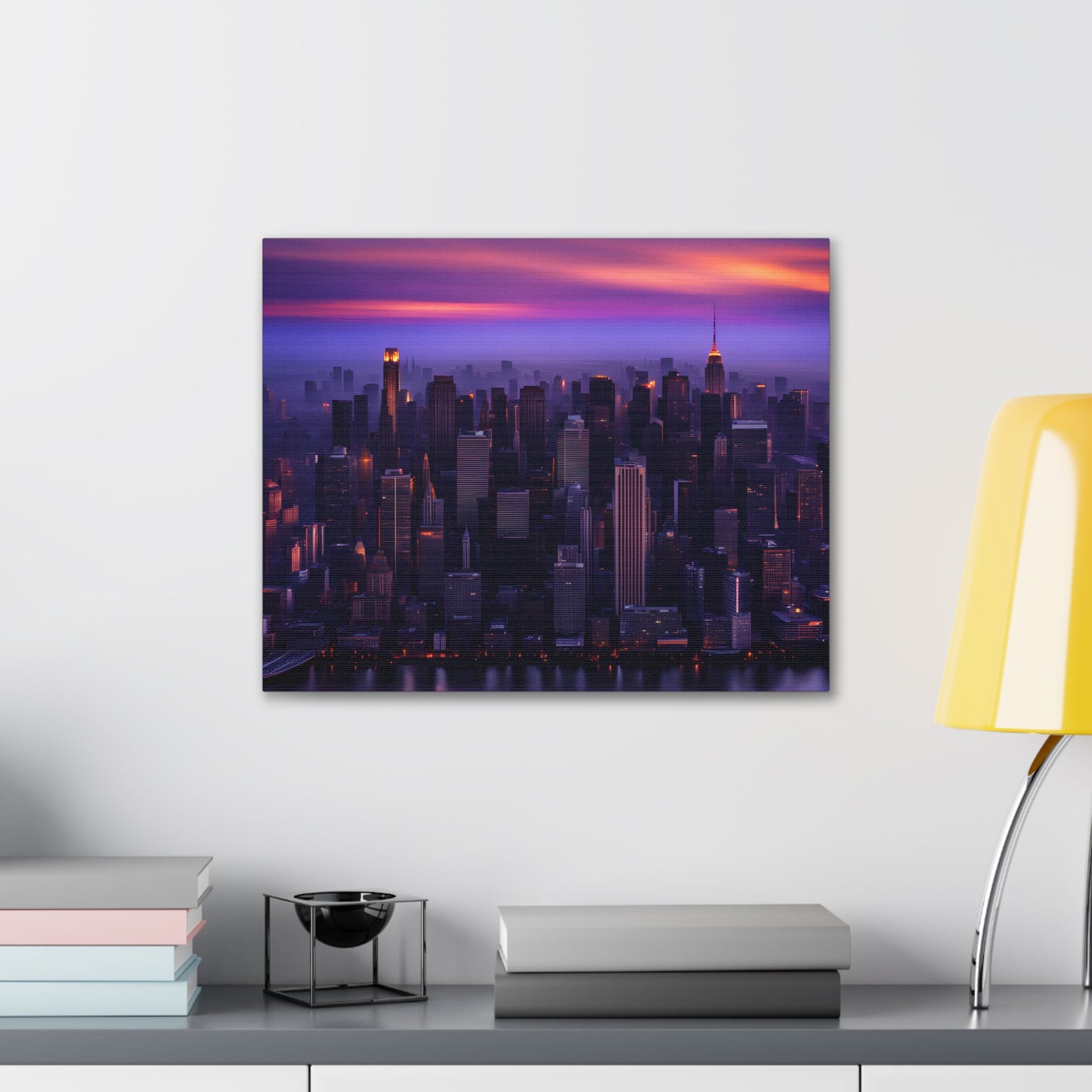 Metropolis Twilight: Cityscape Wall Décor