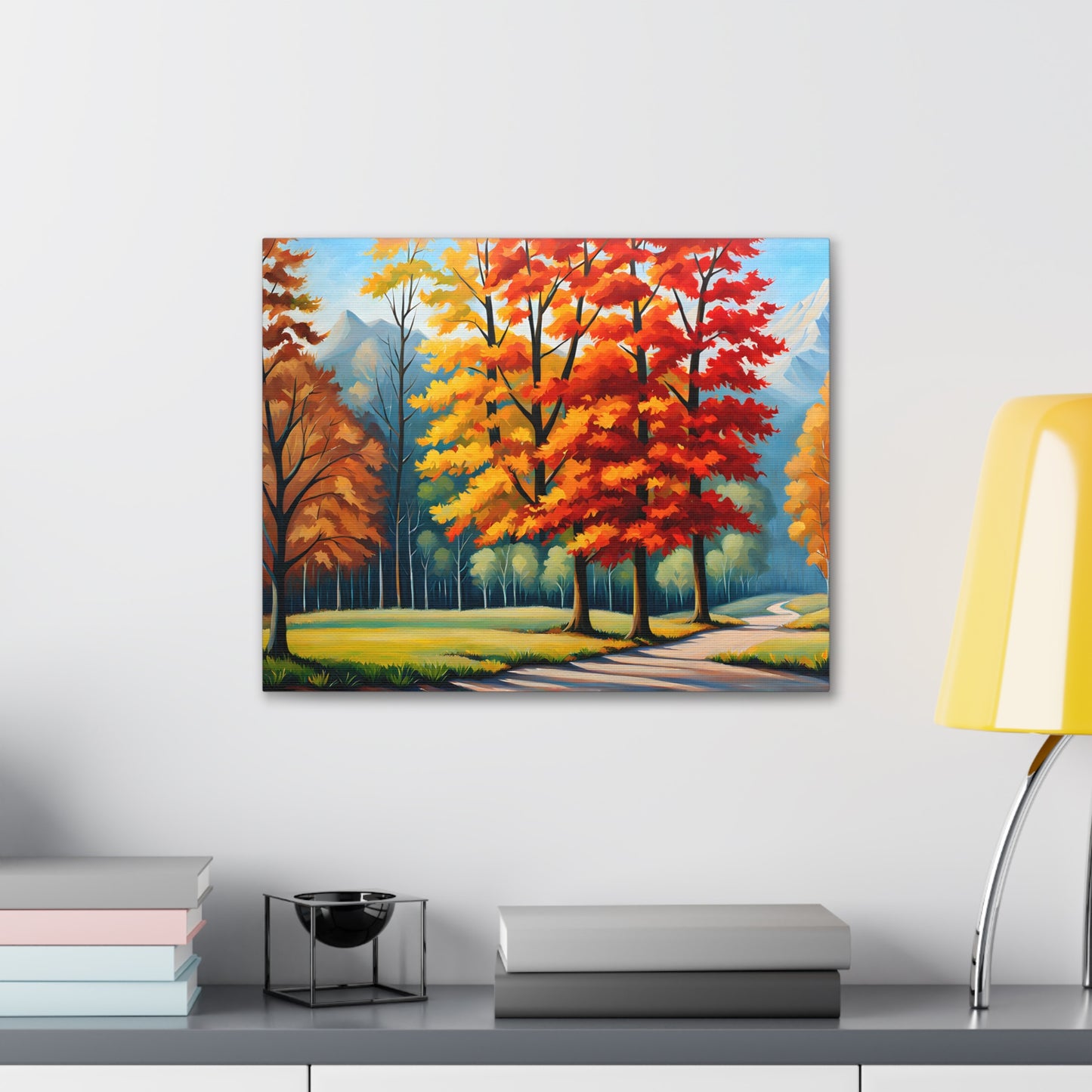 Whispering Pines: Classic Oil Painting Wall Décor