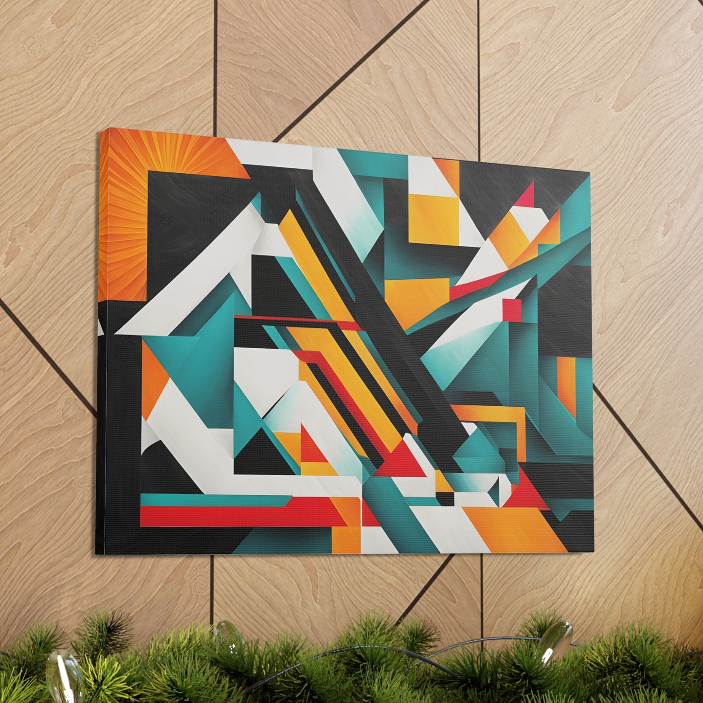 Crystal Pathways: Abstract Wall Décor