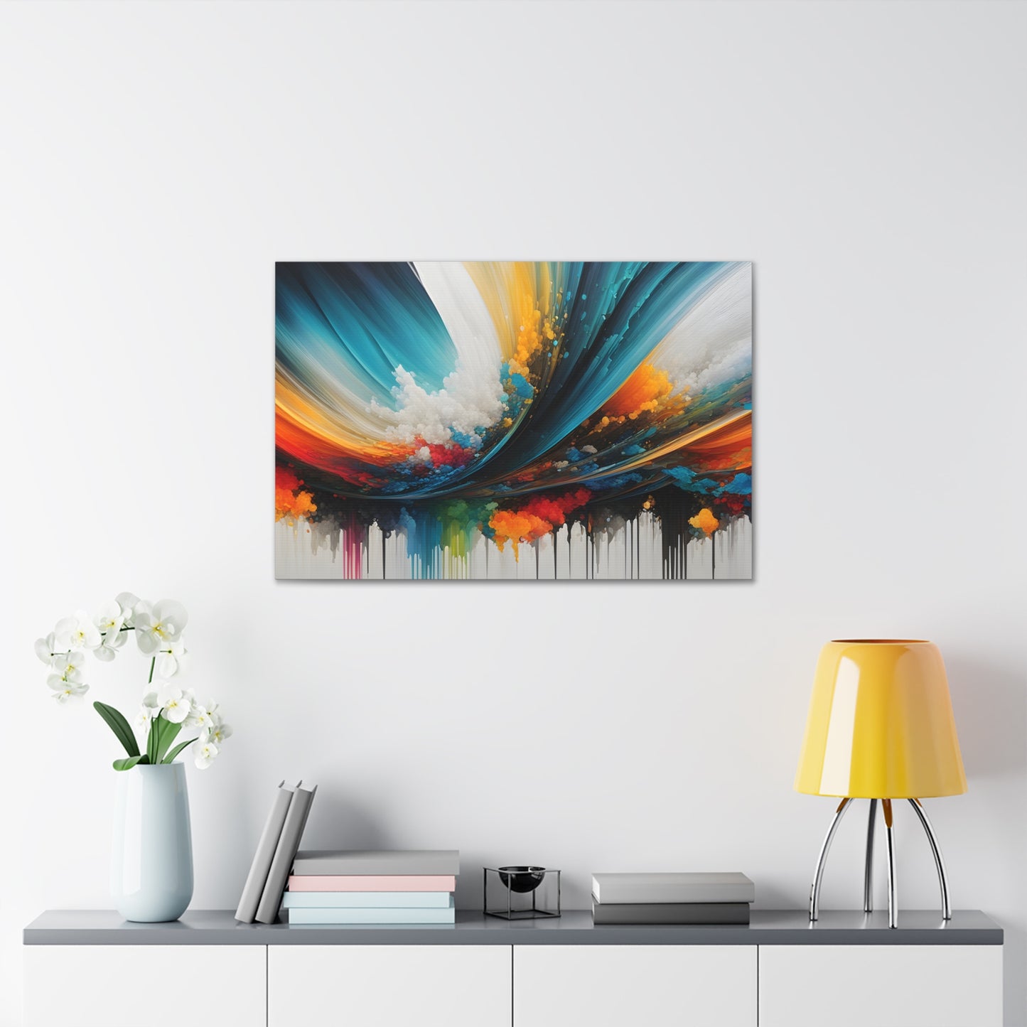 Celestial Veil: Abstract Wall Décor