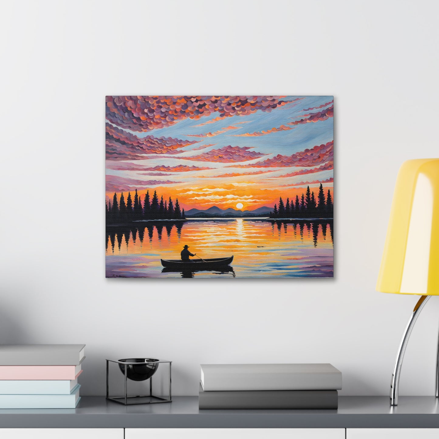 Breeze-Kissed Waters: Classic Oil Painting Wall Décor