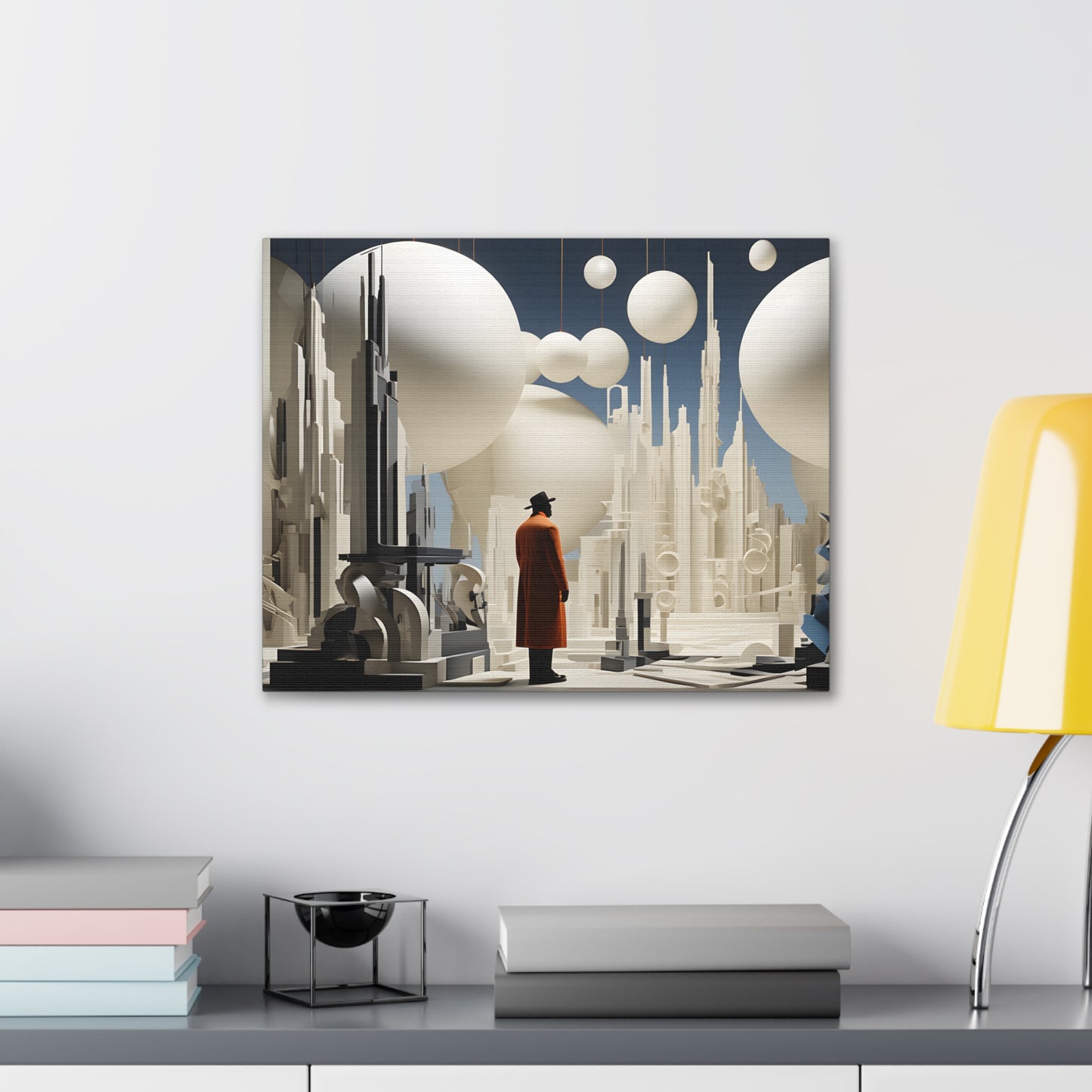 Cityscape Reverie: Vibrant Wall Décor