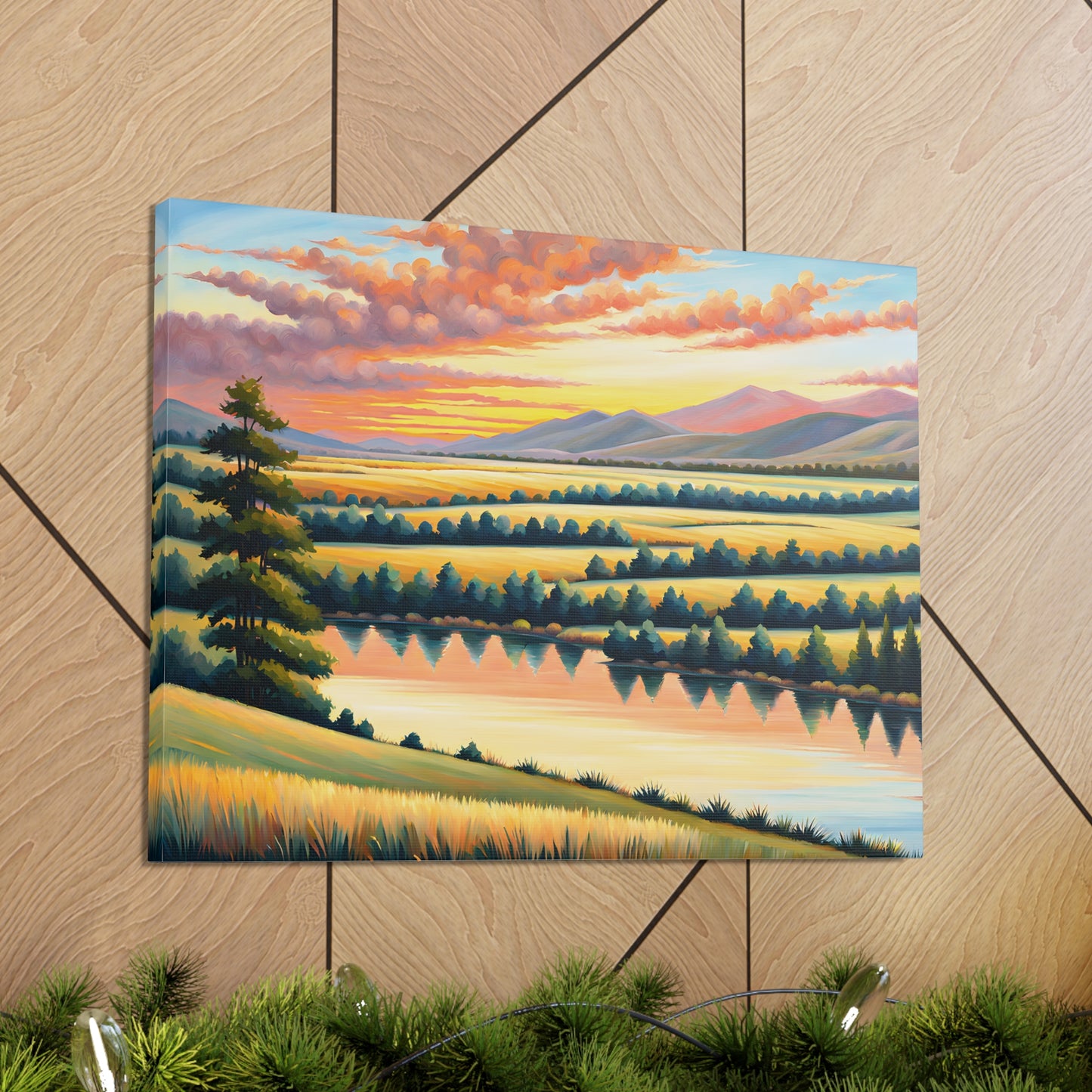 Quiet Canyon: Classic Oil Painting Wall Décor