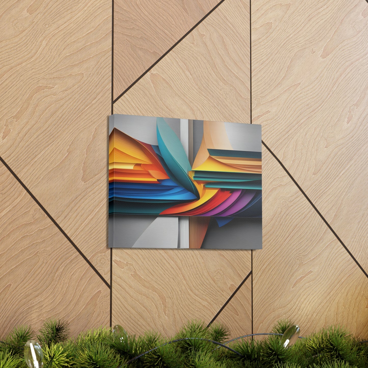 Silken Waves: Abstract Wall Décor