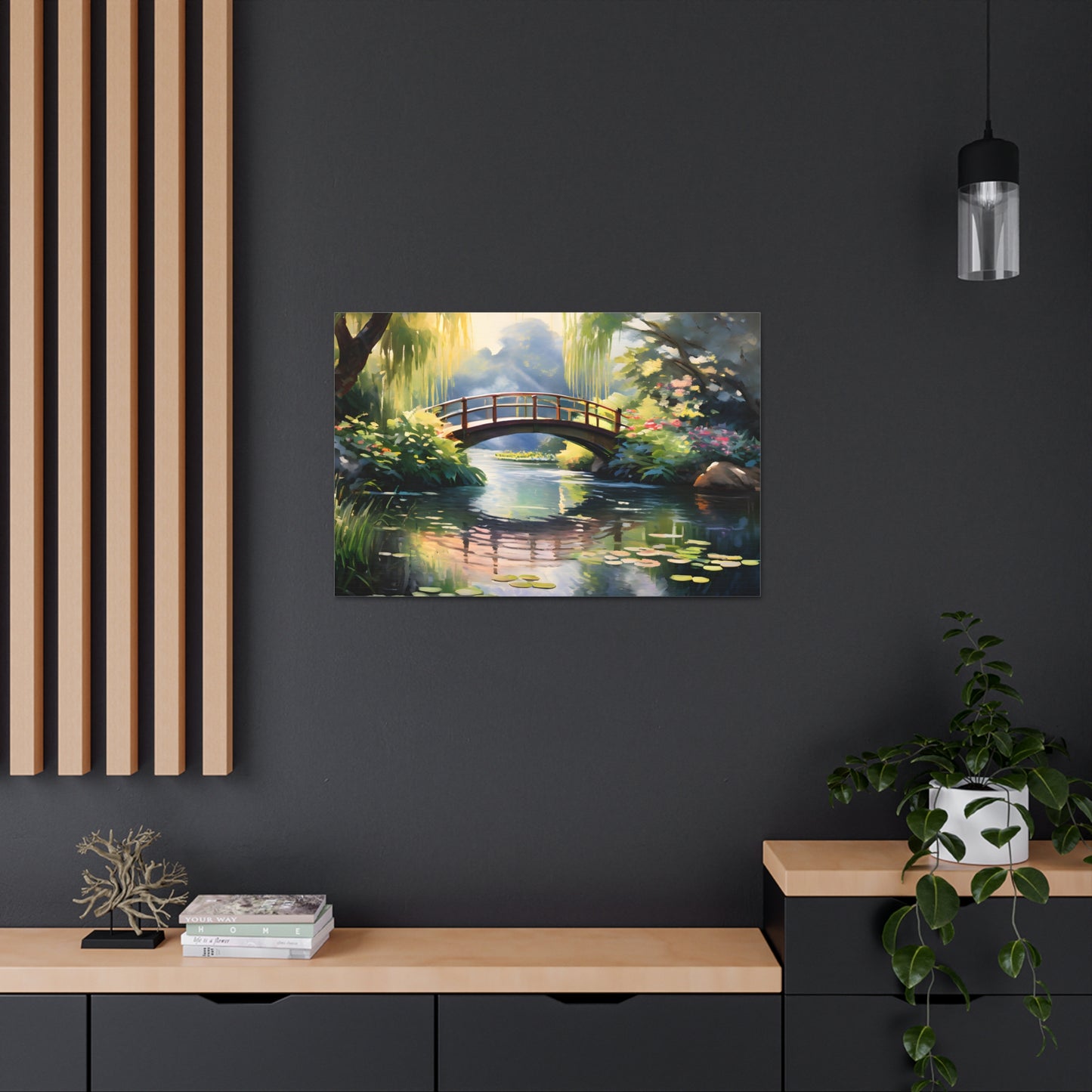 Bridge of Dreams: Classic Oil Painting Wall Décor