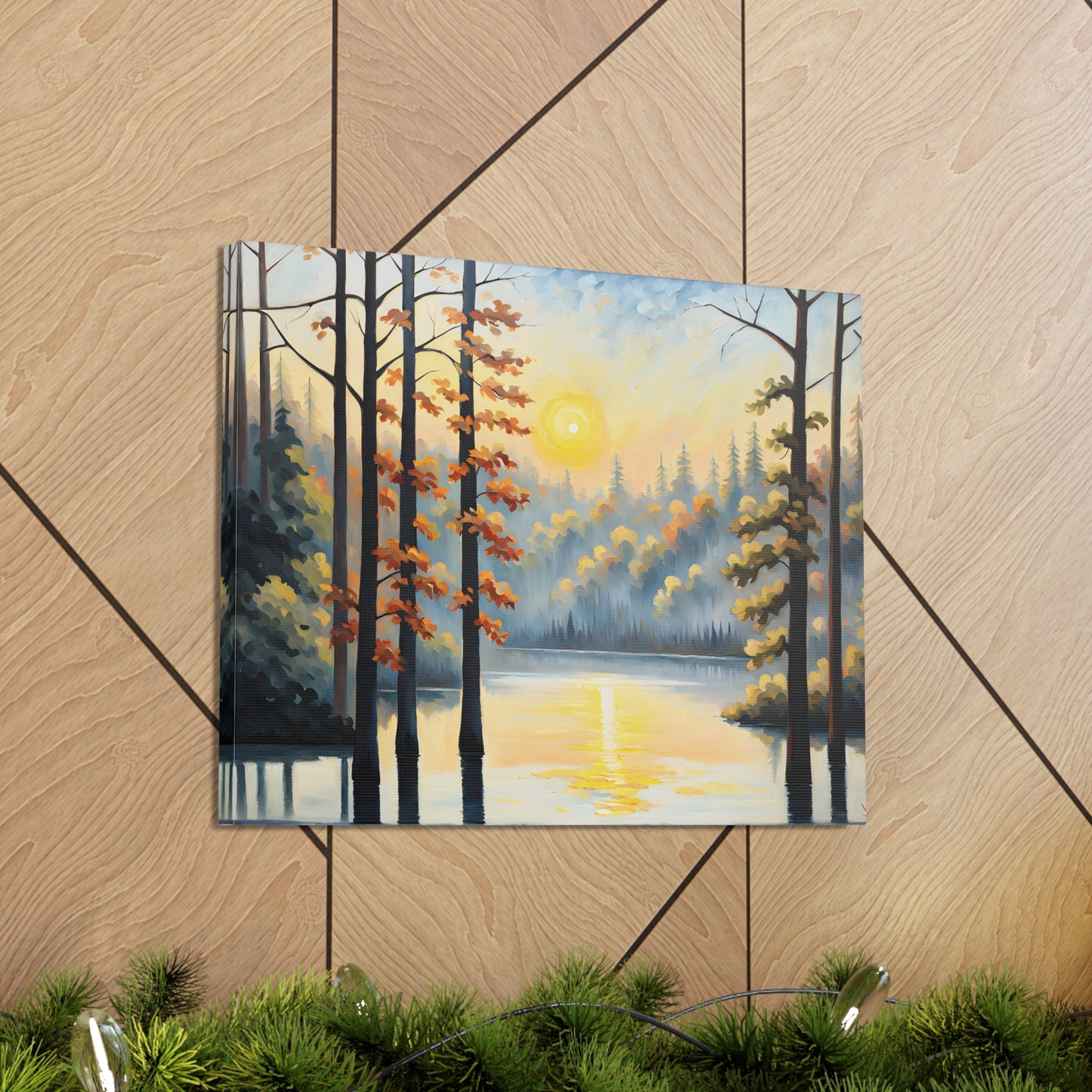 Willow Breeze: Classic Oil Painting Wall Décor