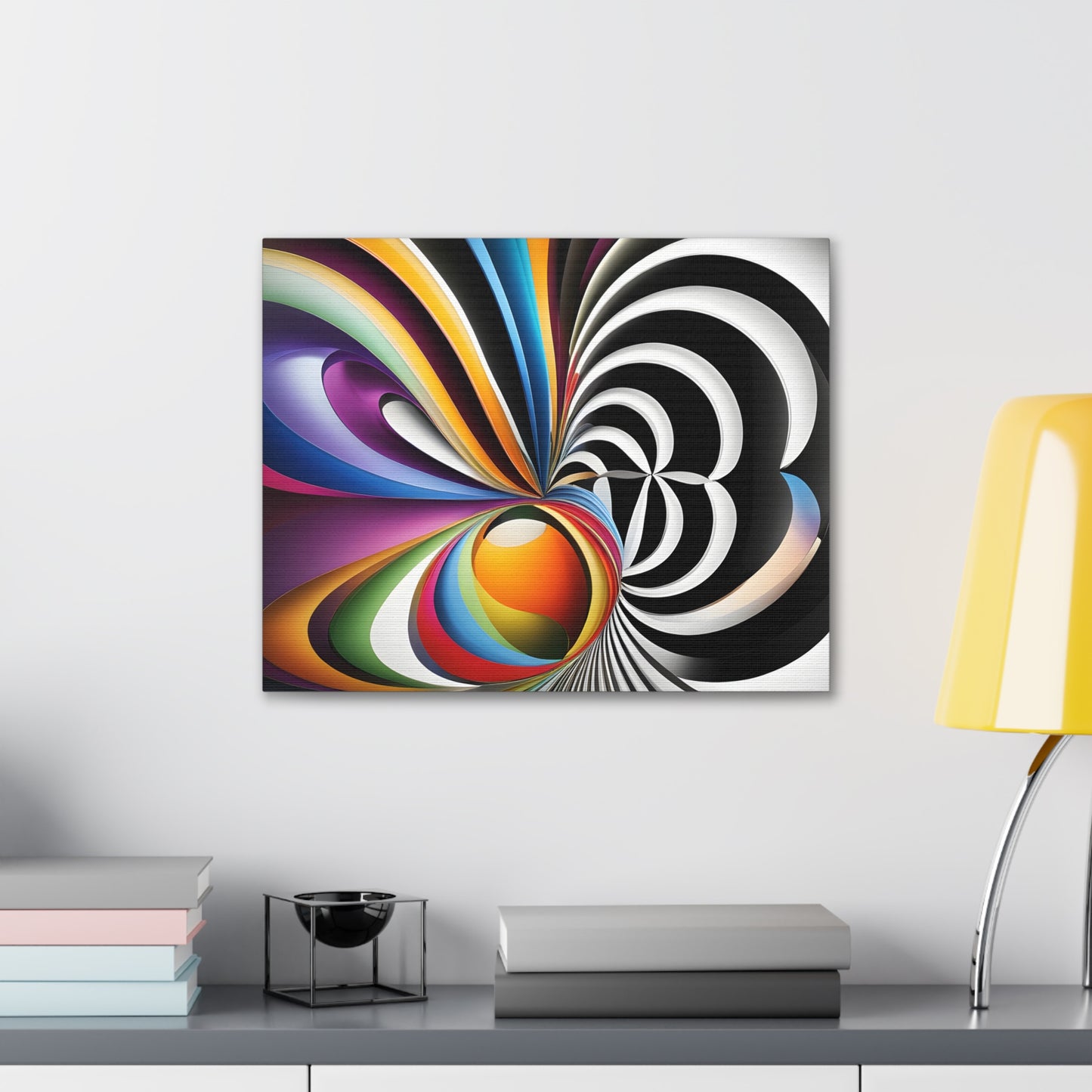 Eclipsed Serenity: Abstract Wall Décor