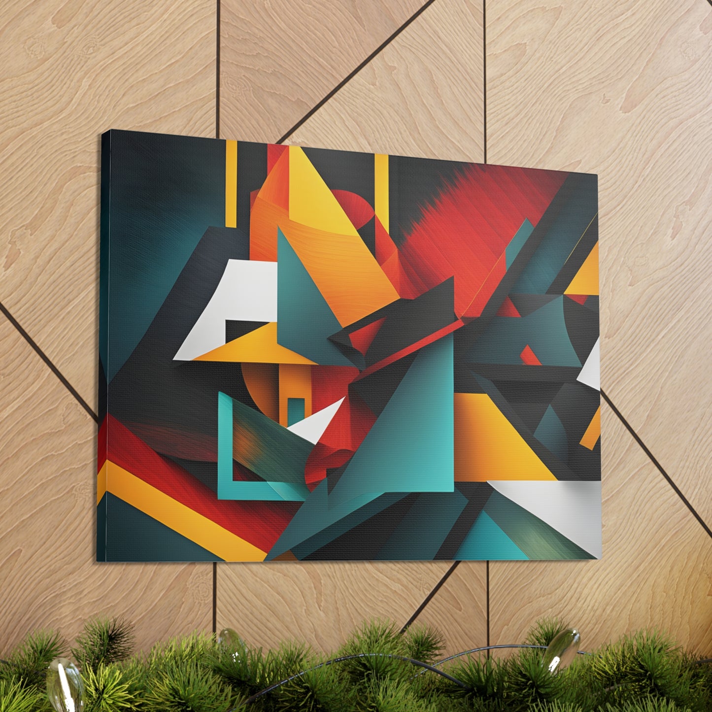 Luminescent Maze: Abstract Wall Décor