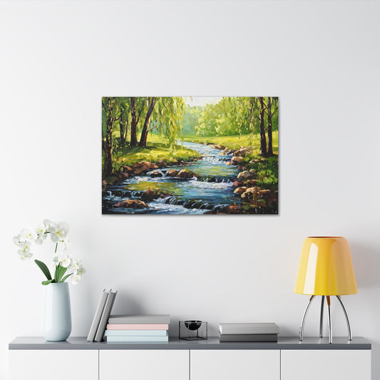 Whispering Glade: Classic Oil Painting Wall Décor