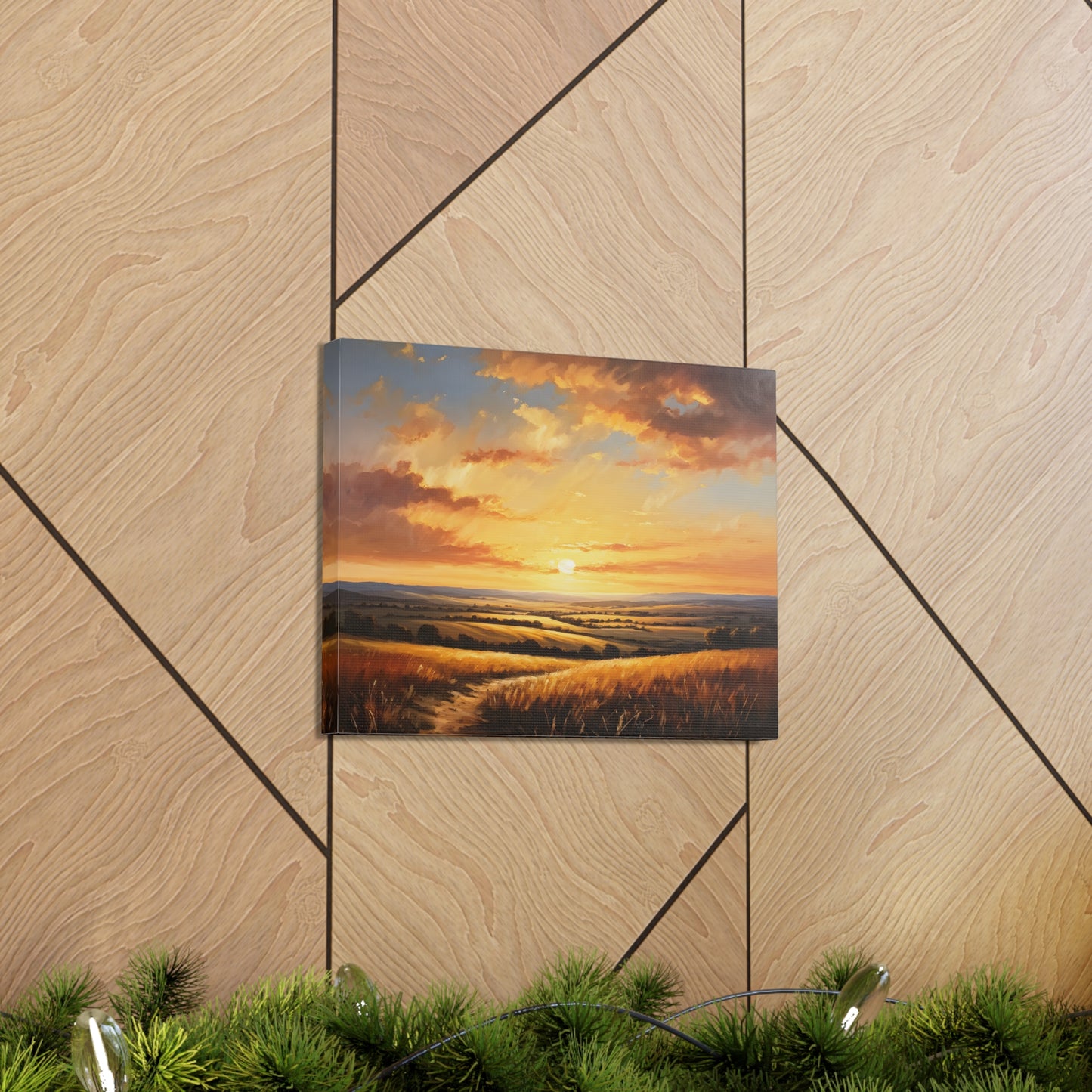 Radiant Horizon: Classic Oil Painting Wall Décor