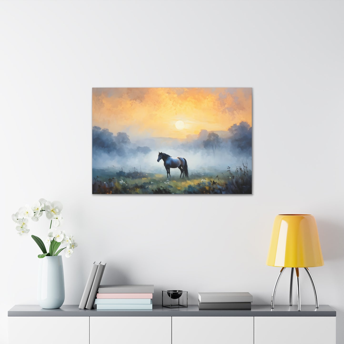 Tranquil Meadows: Classic Oil Painting Wall Décor