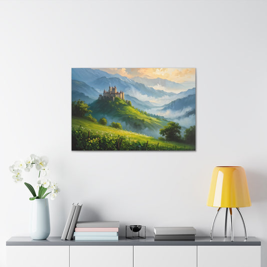 Mountain’s Heart: Classic Oil Painting Wall Décor