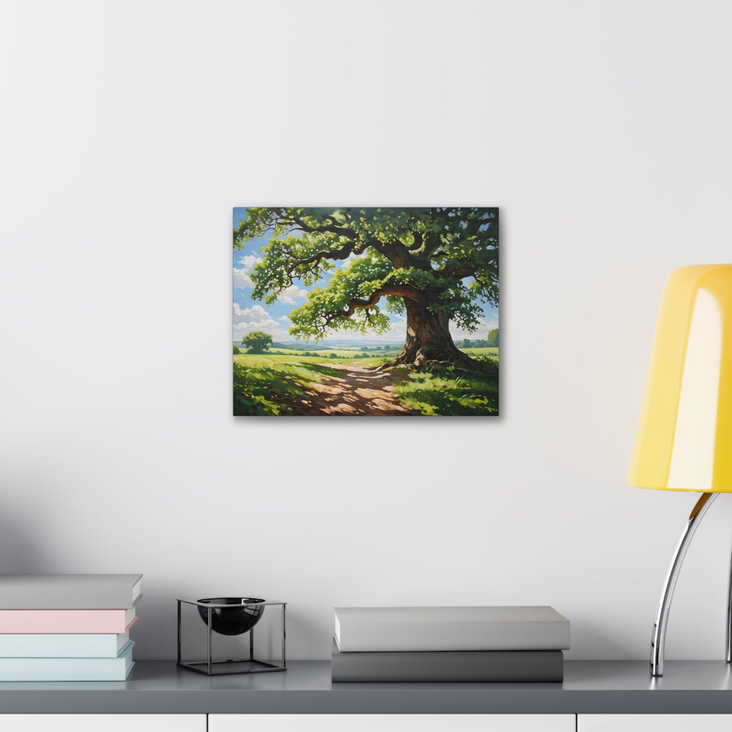 Serene Path: Classic Oil Painting Wall Décor