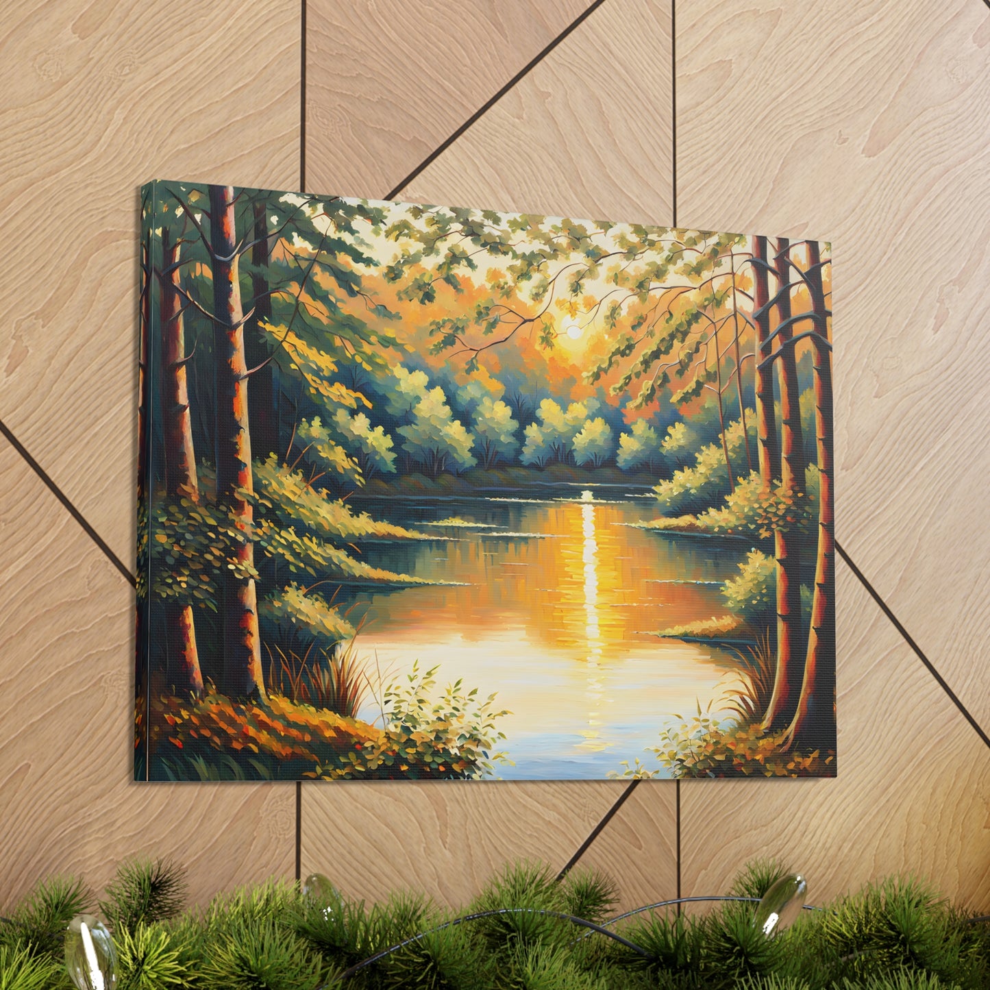 Golden Woods: Classic Oil Painting Wall Décor