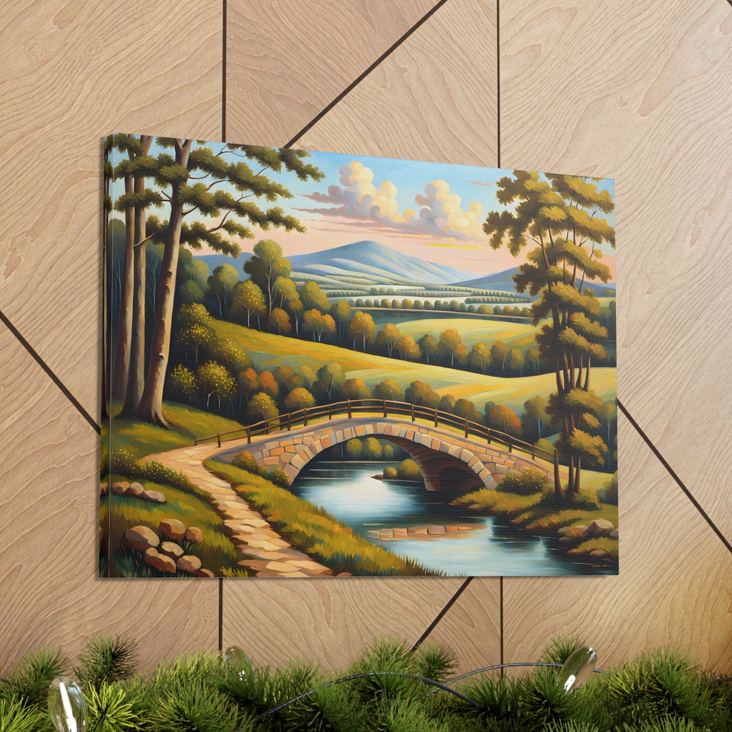 Whispering Ridge: Classic Oil Painting Wall Décor