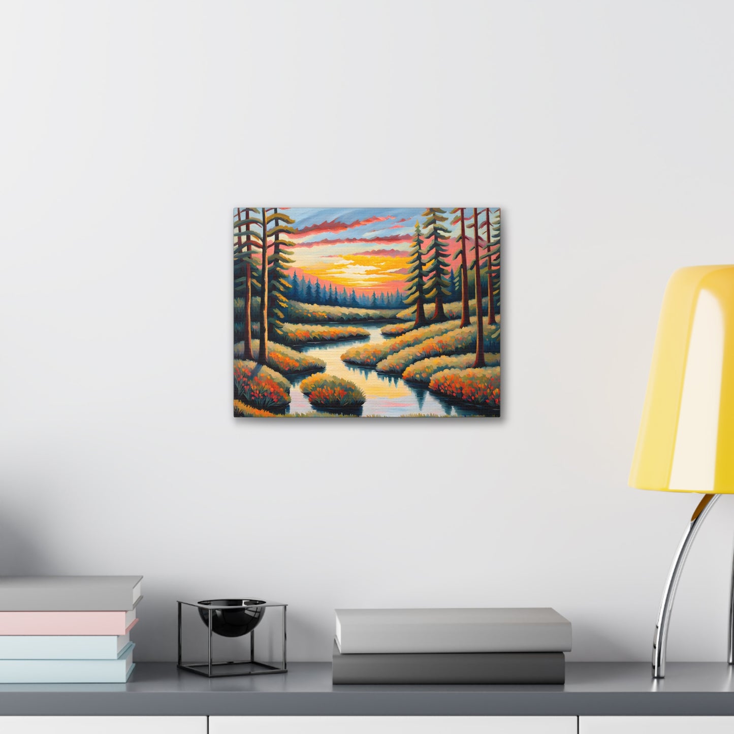 Echoing Valleys: Classic Oil Painting Wall Décor