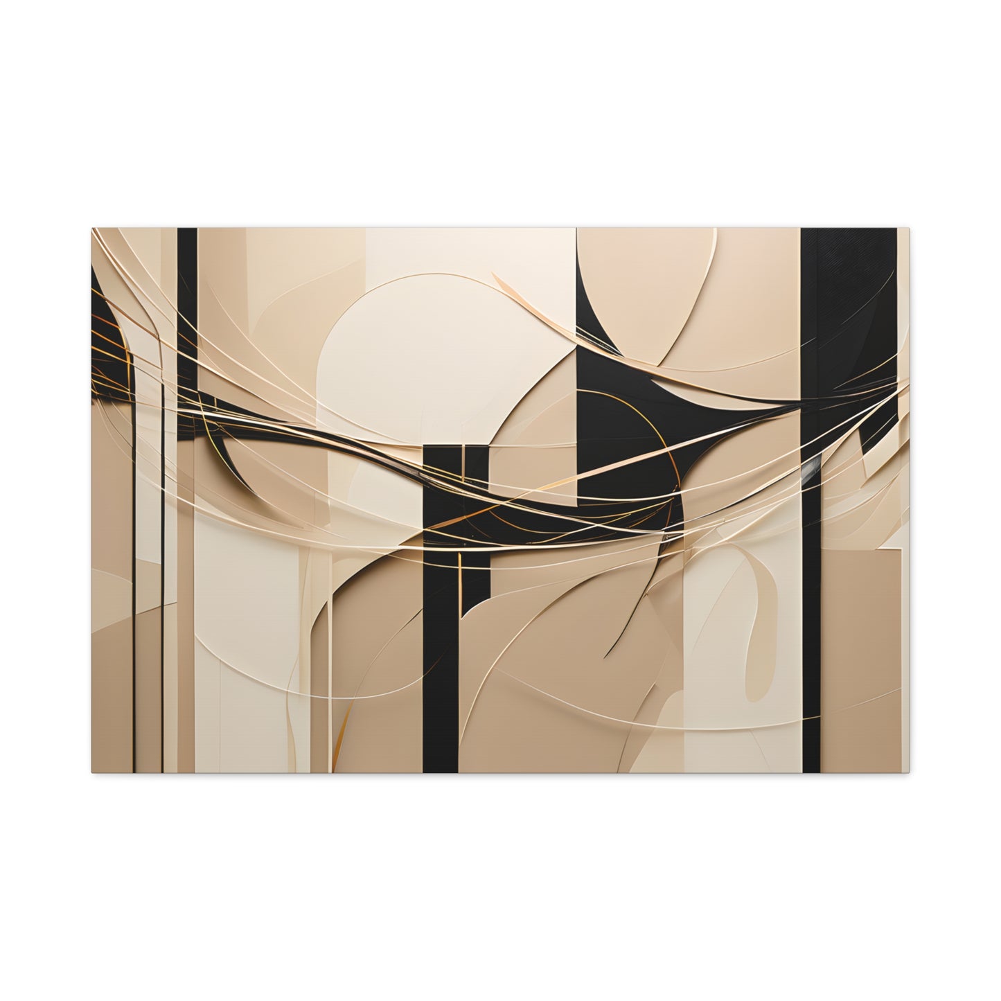 Purity Tones: Abstract Beige Wall Décor