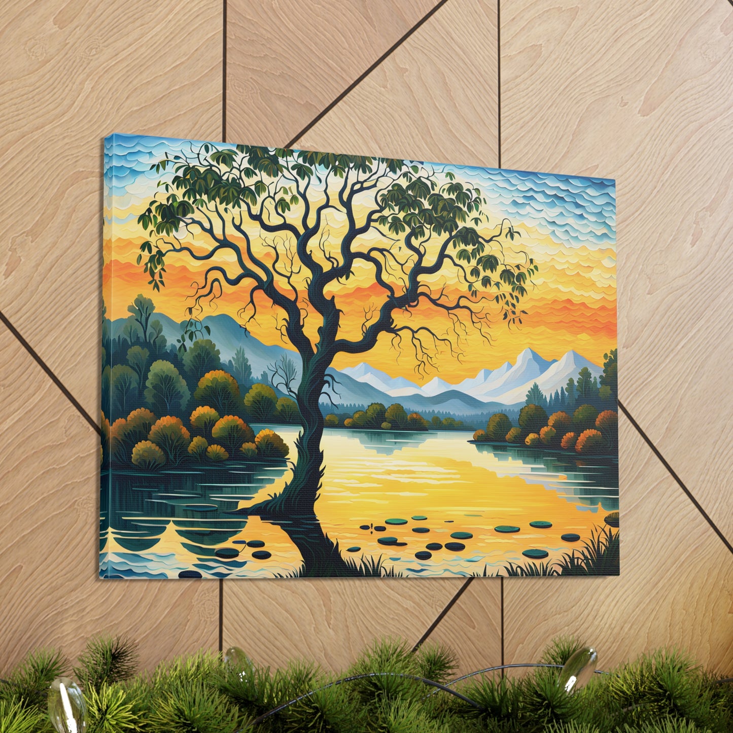 Golden Orchard: Classic Oil Painting Wall Décor