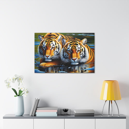 Golden Stripes: Animal Wall Décor