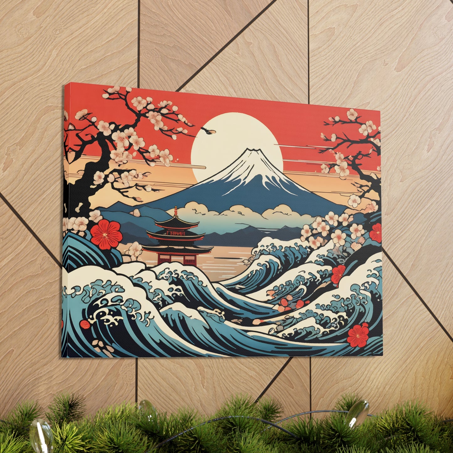 Crashing Monastery: Ukiyo-e Wall Décor