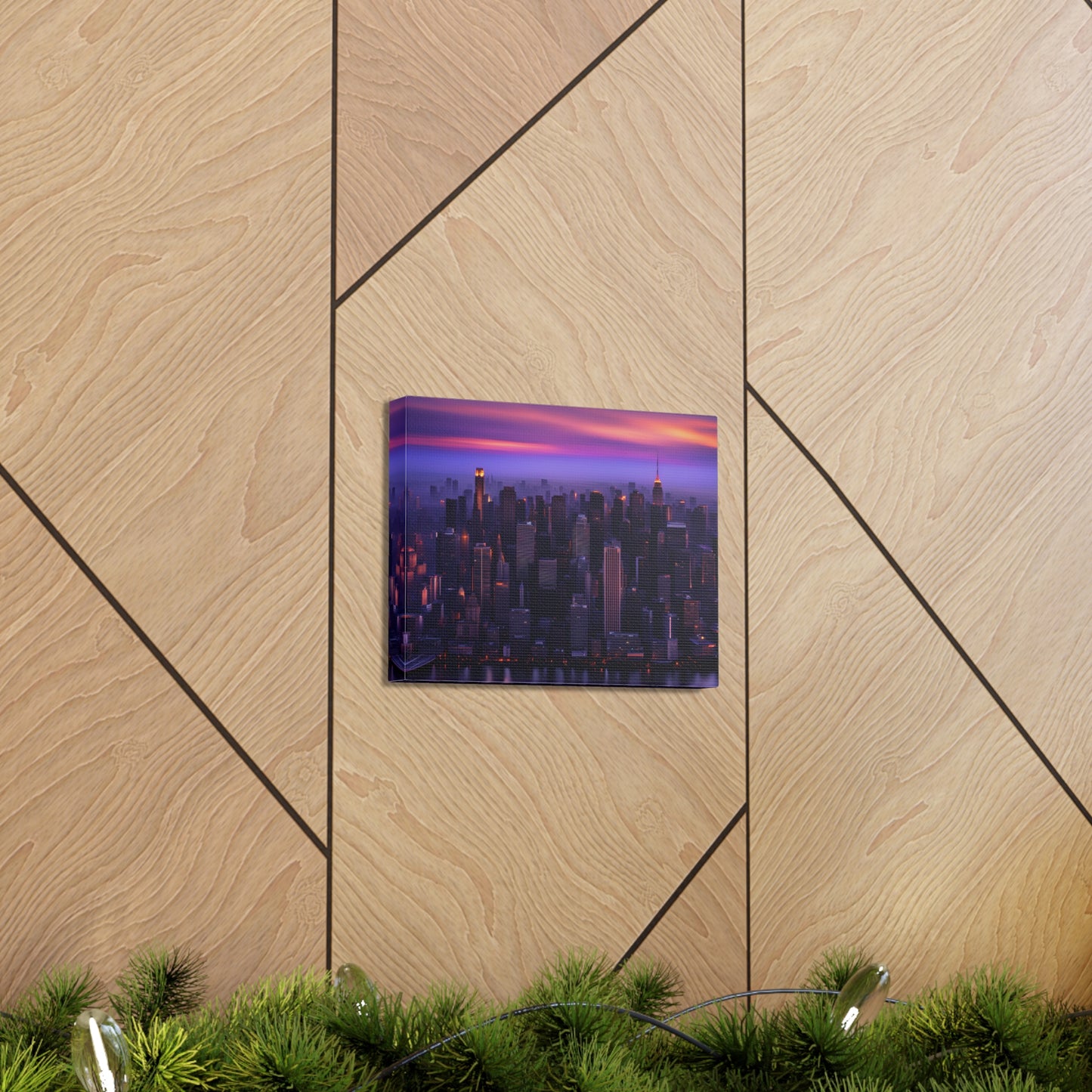 Metropolis Twilight: Cityscape Wall Décor