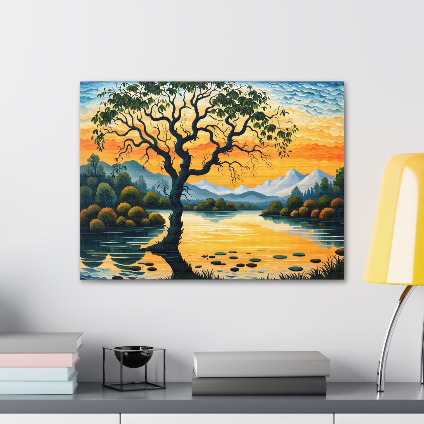 Golden Orchard: Classic Oil Painting Wall Décor