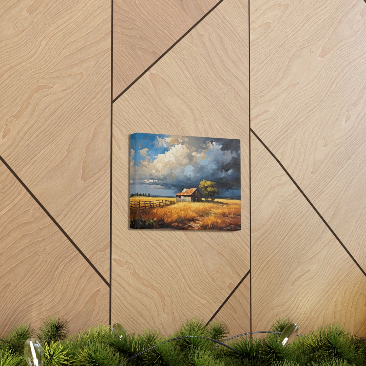 Peaceful Grove: Classic Oil Painting Wall Décor