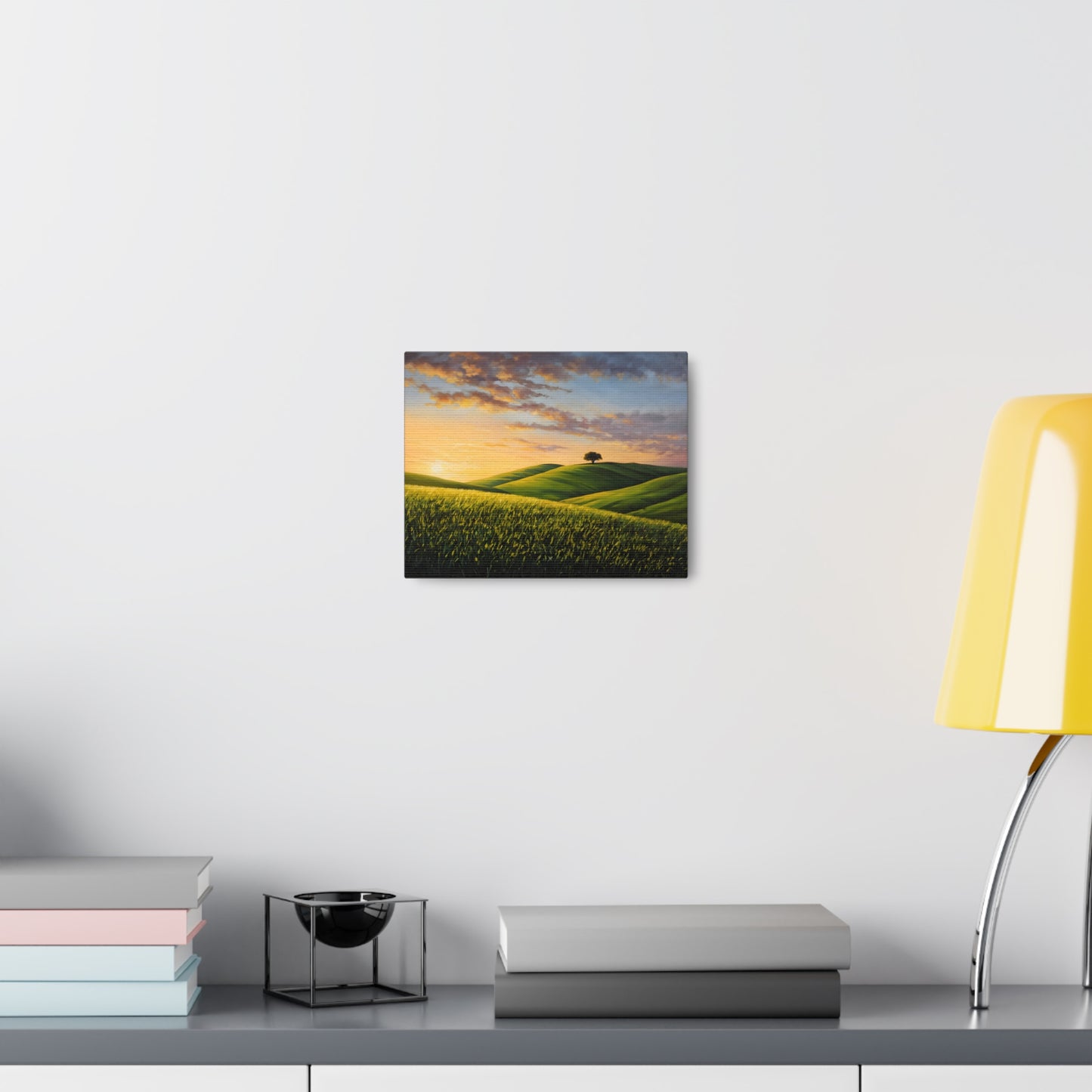 Misty Fields: Classic Oil Painting Wall Décor