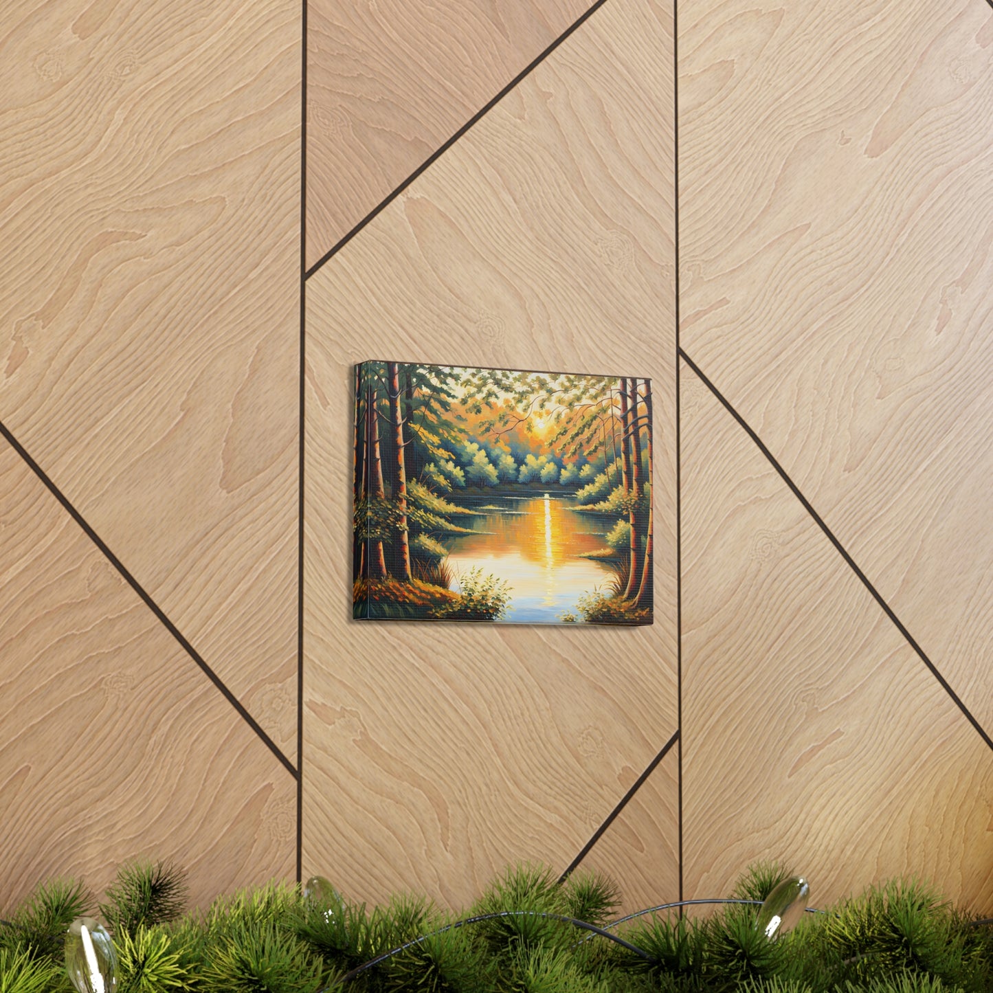 Golden Woods: Classic Oil Painting Wall Décor