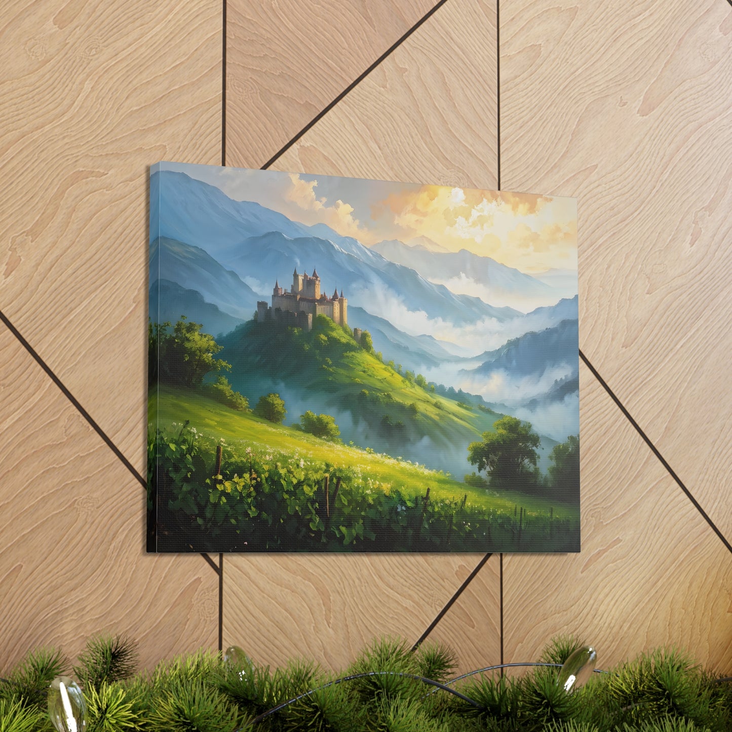 Mountain’s Heart: Classic Oil Painting Wall Décor