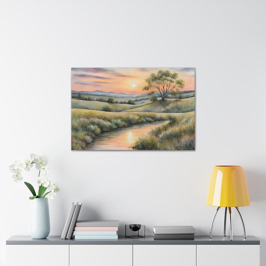 Serene Meadows: Watercolor Wall Décor