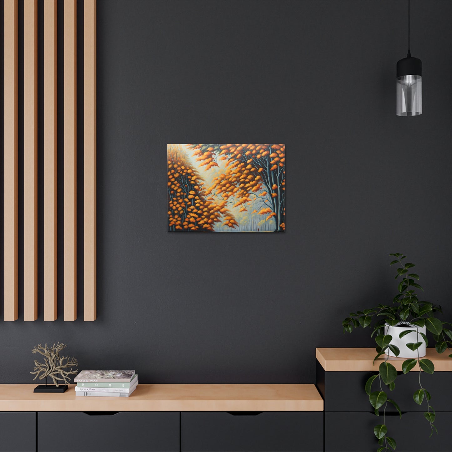 Autumn Fields: Classic Oil Painting Wall Décor