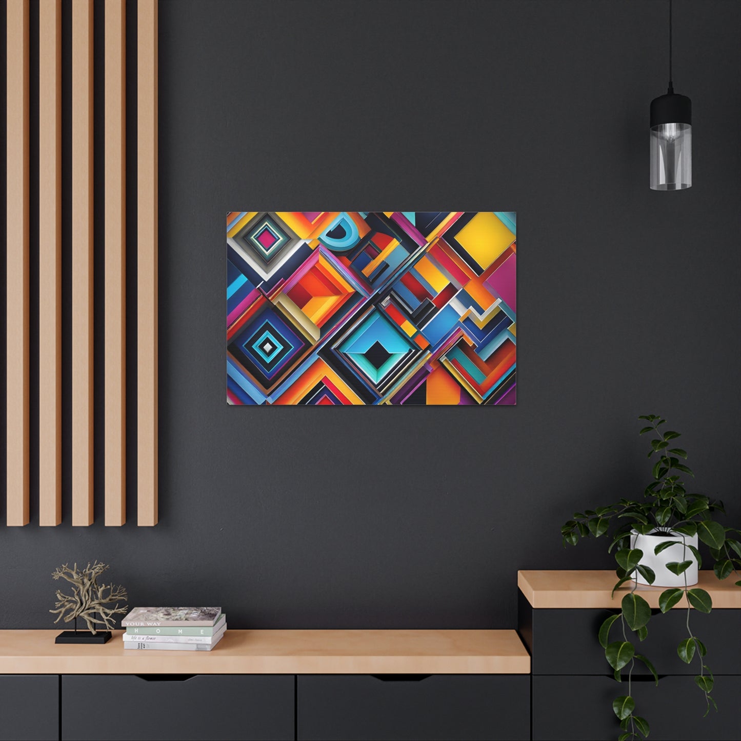 Starlit Echoes: Abstract Wall Décor