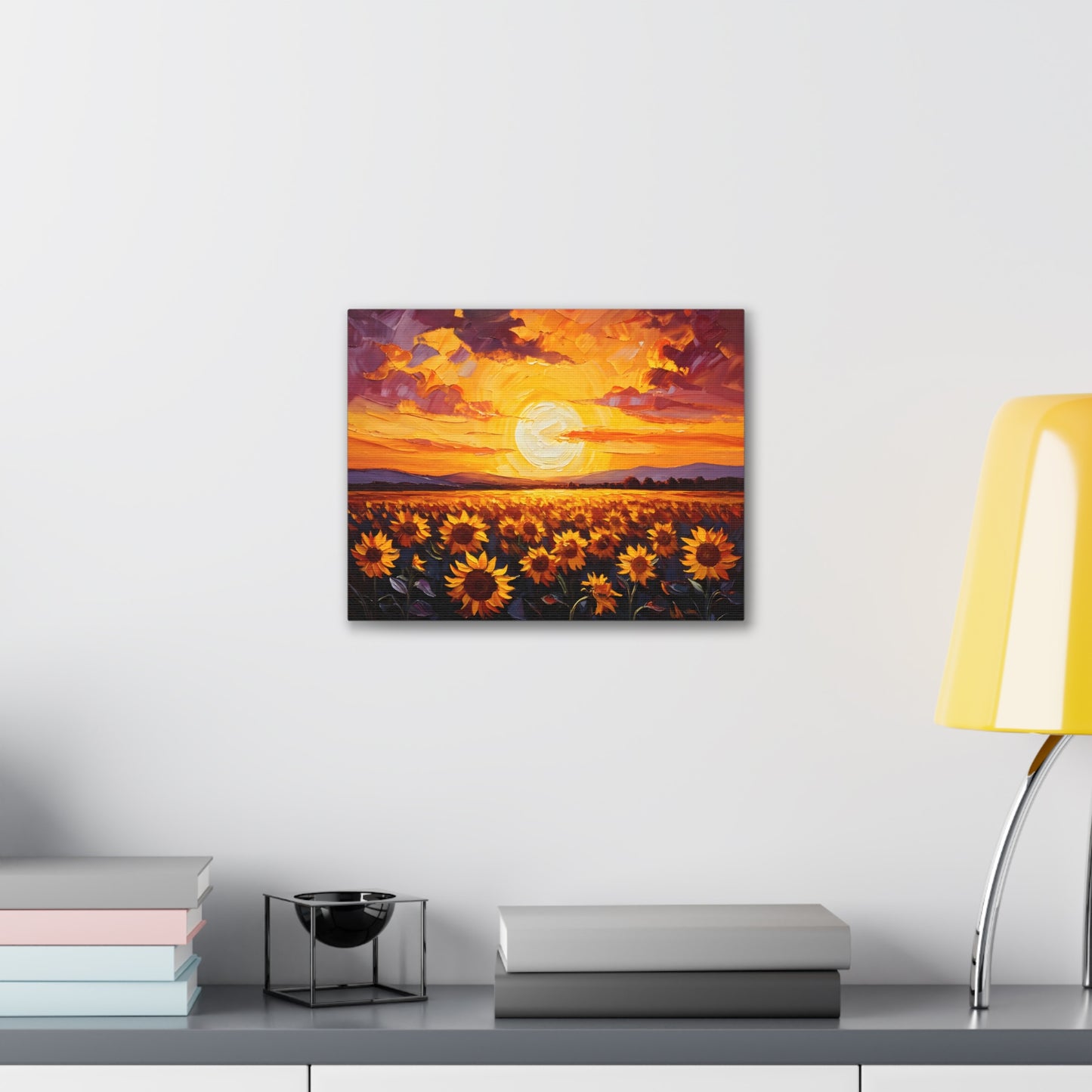 Glowing Garden: Classic Oil Painting Wall Décor