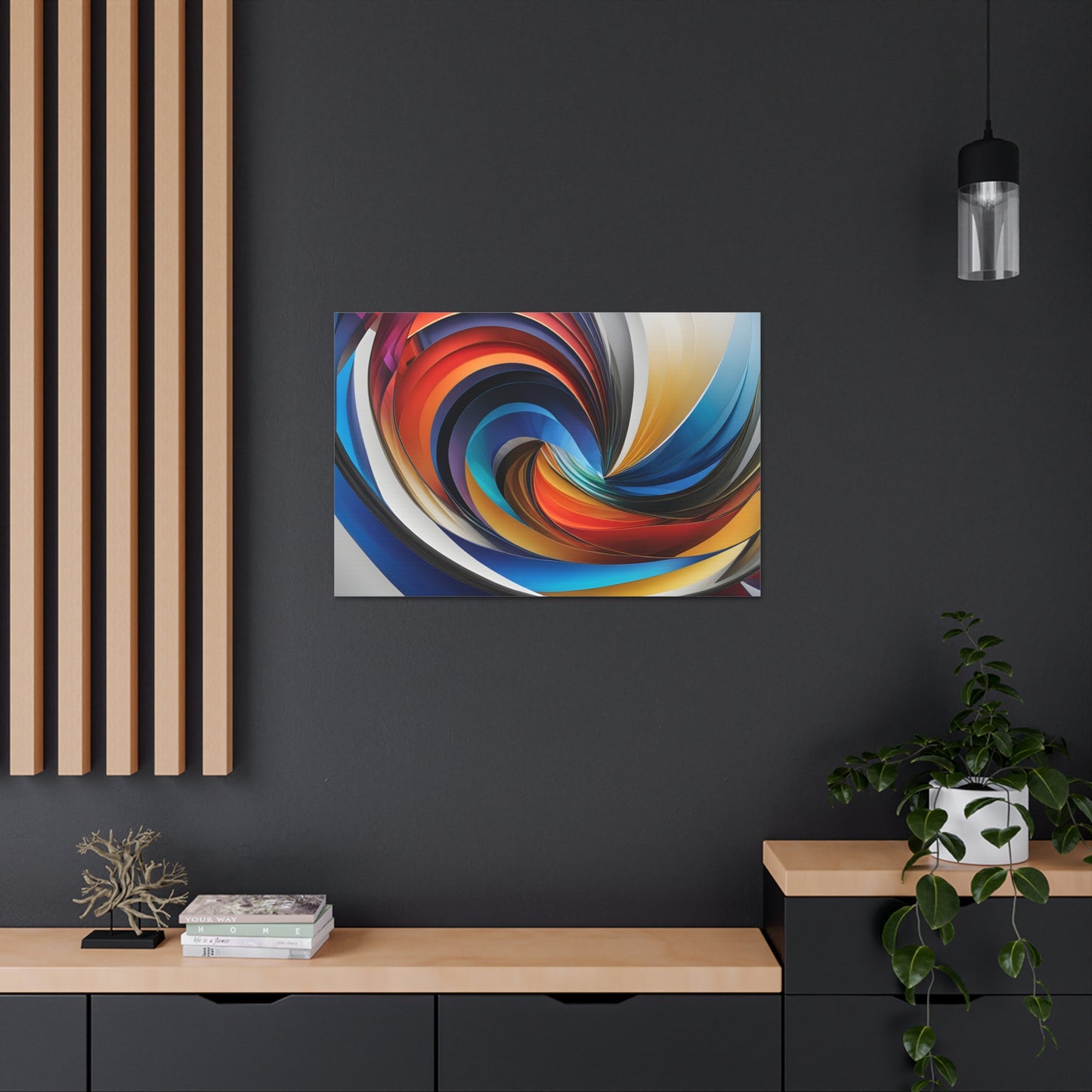 Velvet Waves: Abstract Wall Décor