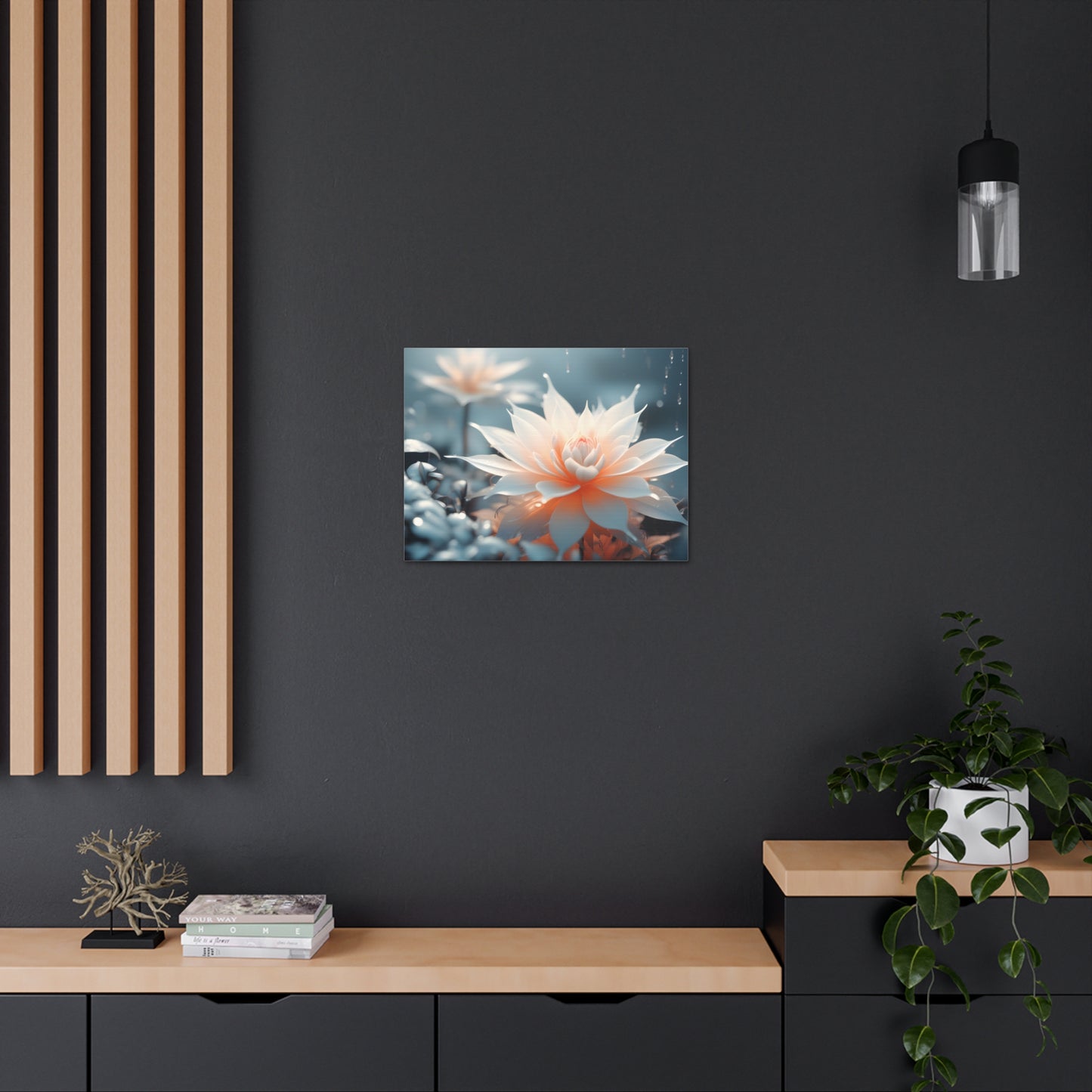 Arctic Glow: Floral Wall Décor