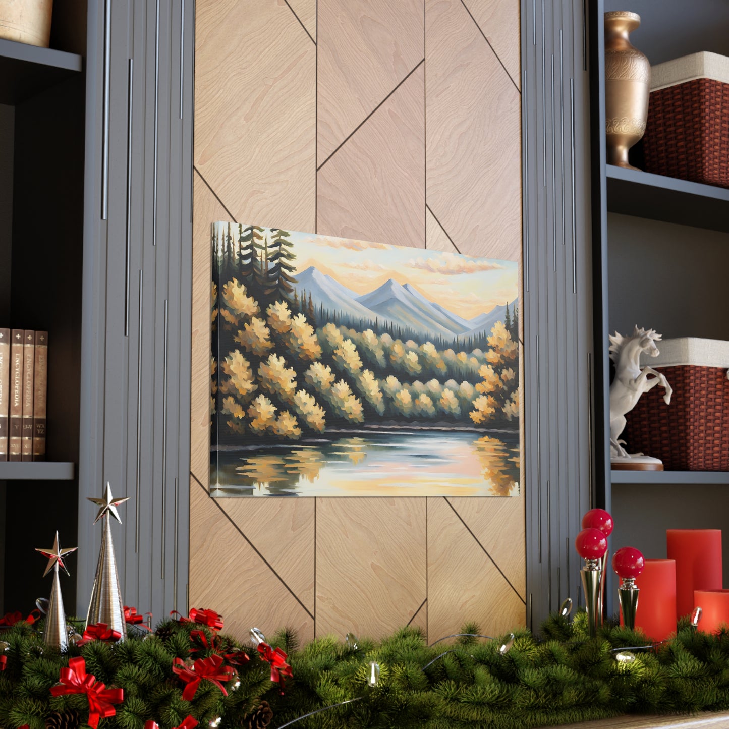 Tranquil River: Classic Oil Painting Wall Décor