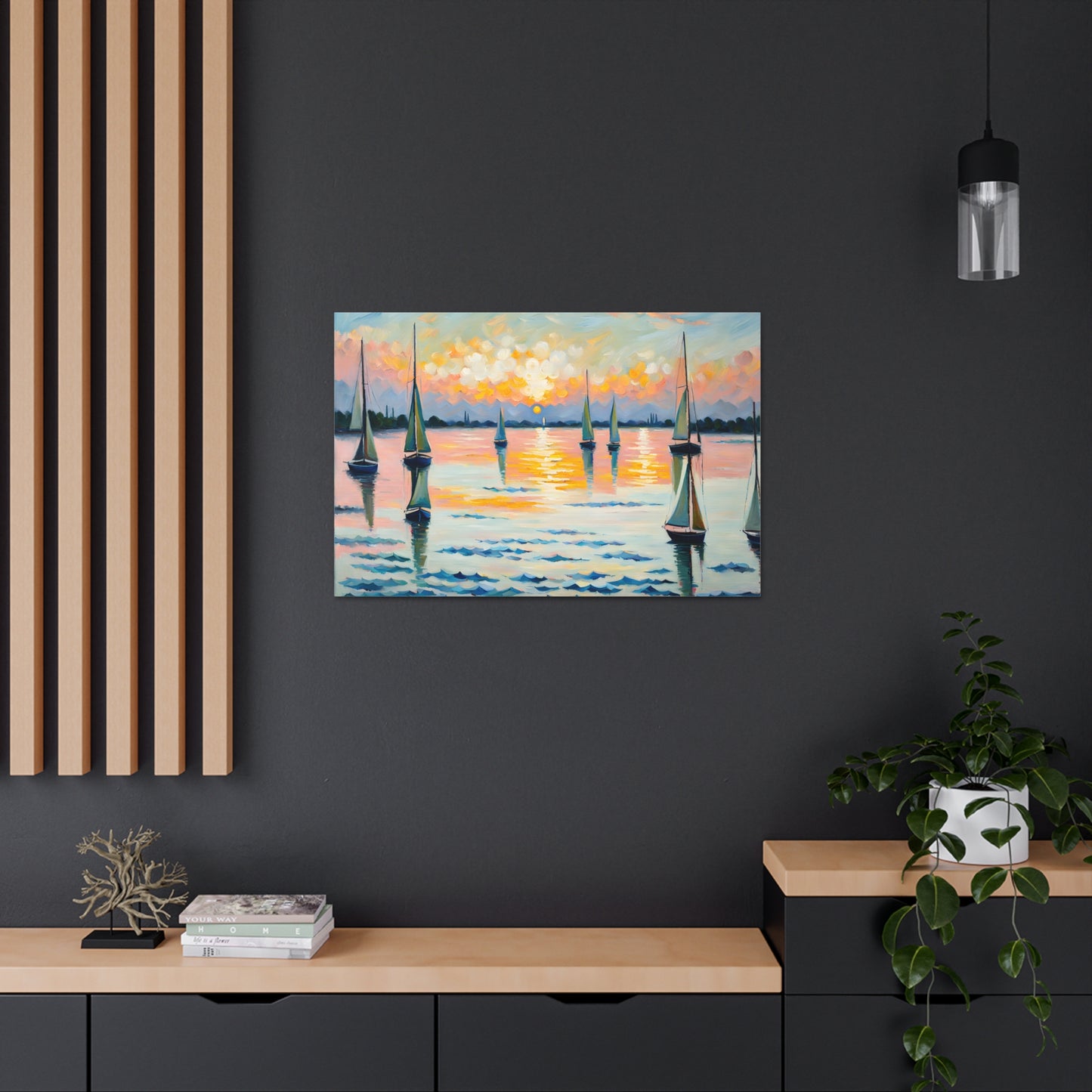 Serene Waters: Classic Oil Painting Wall Décor