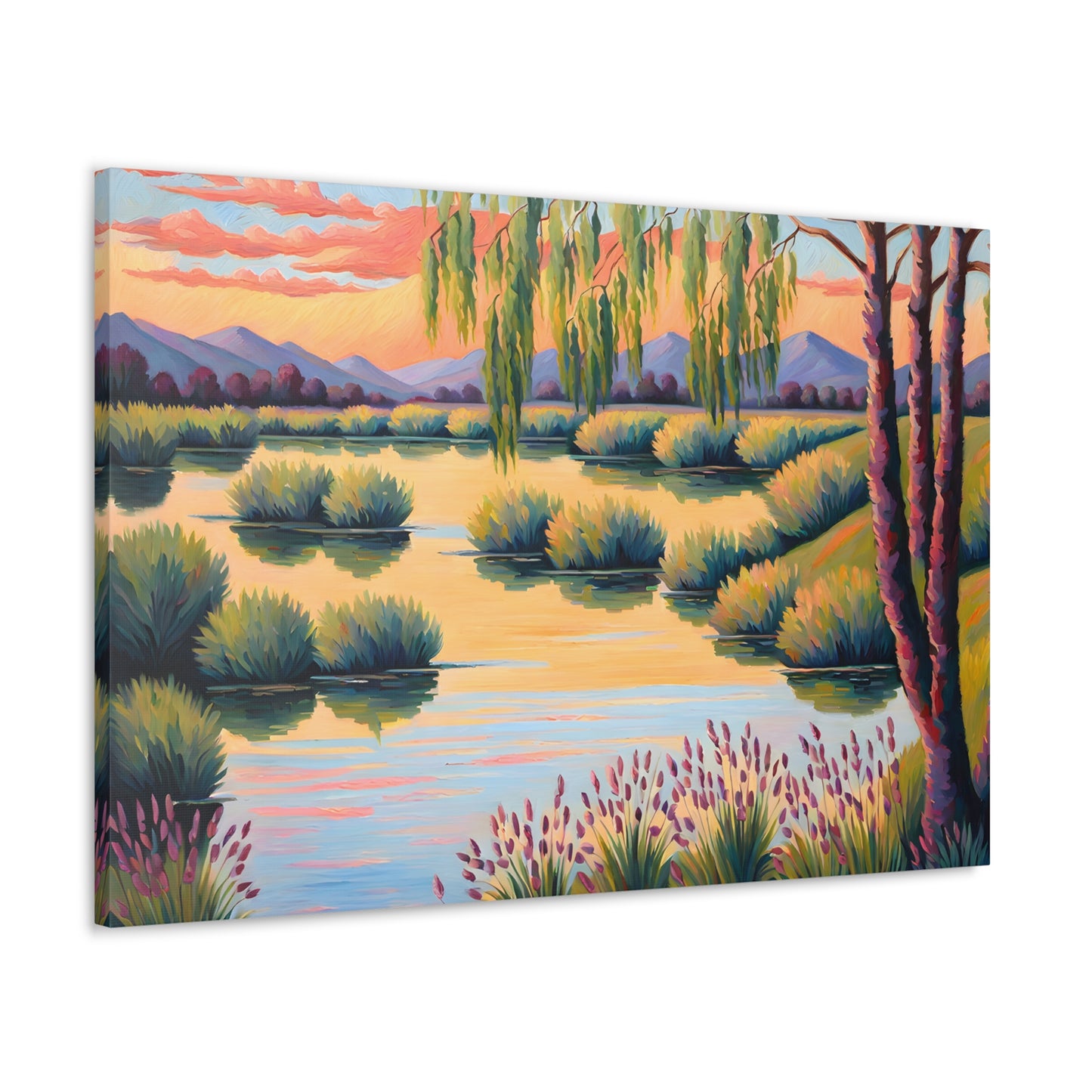 Tranquil Oasis: Classic Oil Painting Wall Décor