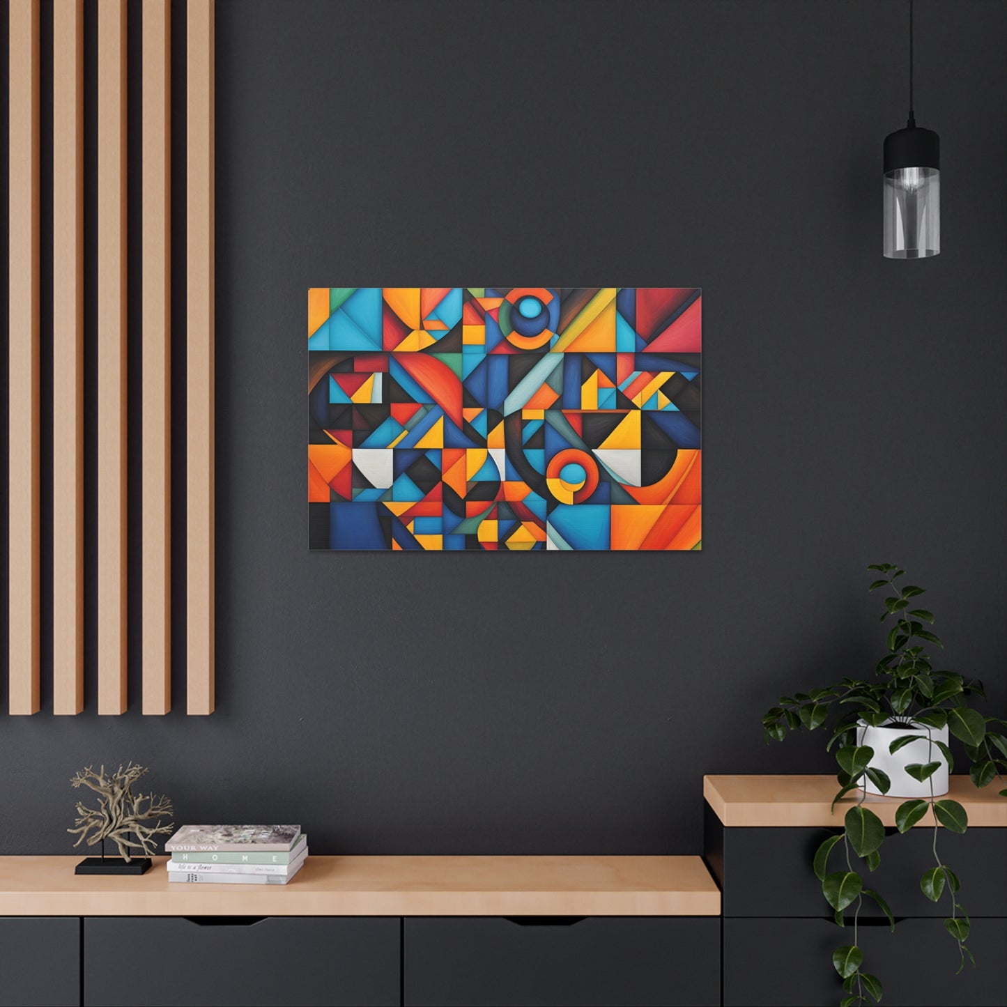 Iridescent Maze: Abstract Wall Décor