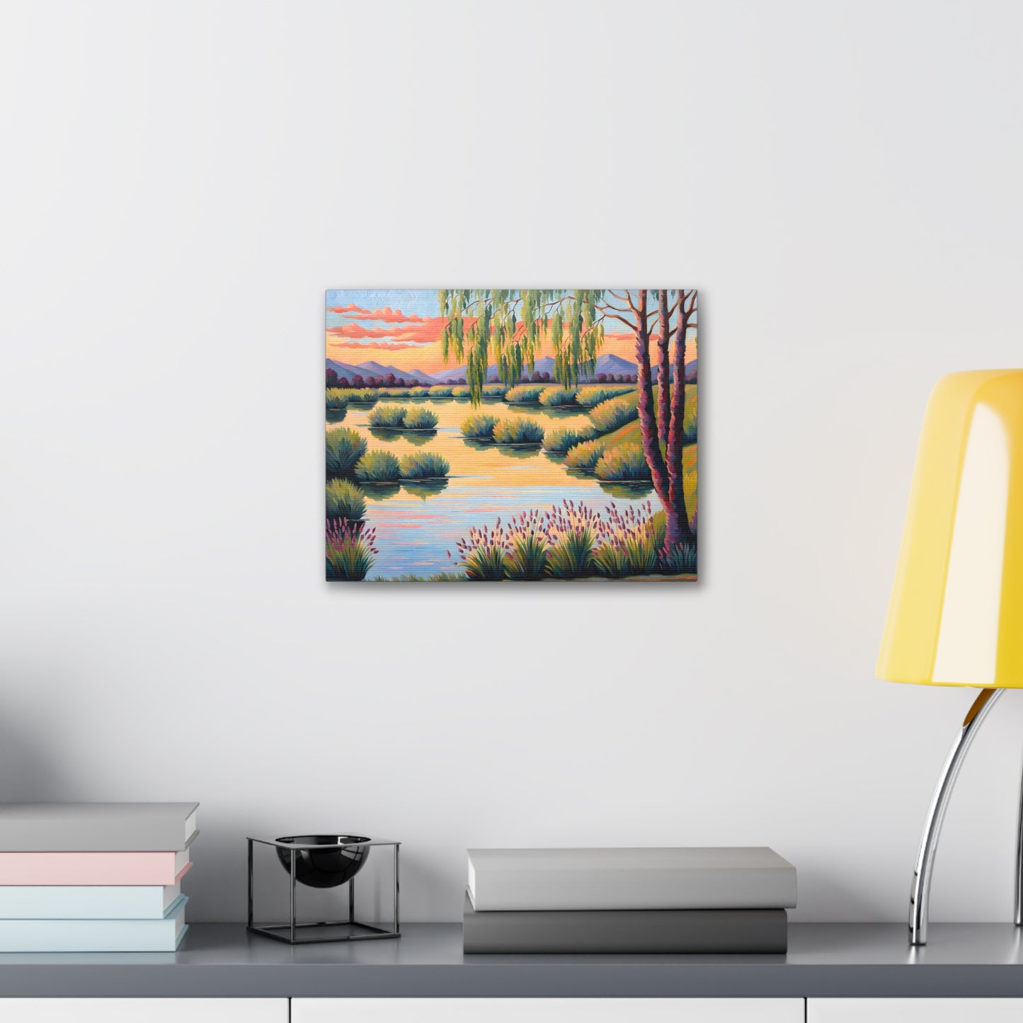 Tranquil Oasis: Classic Oil Painting Wall Décor