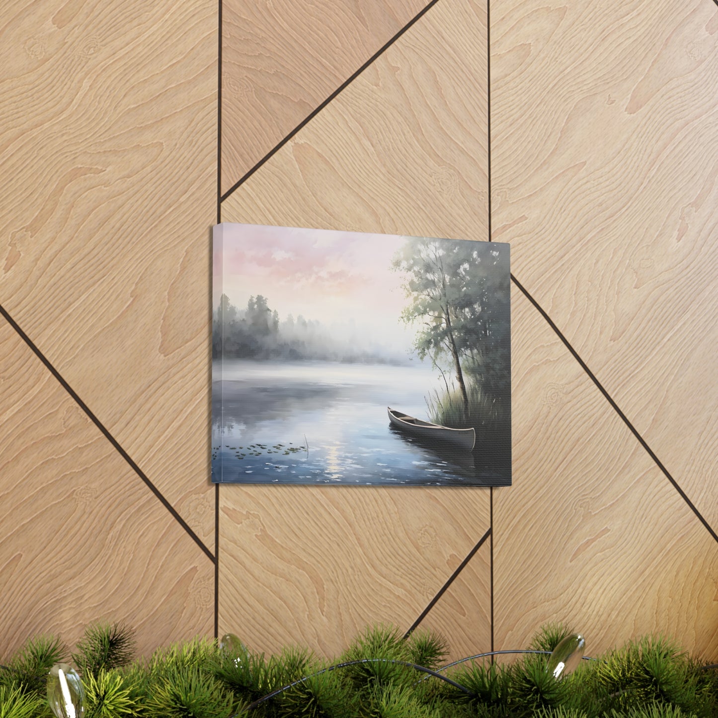 Misty Morning: Classic Oil Painting Wall Décor