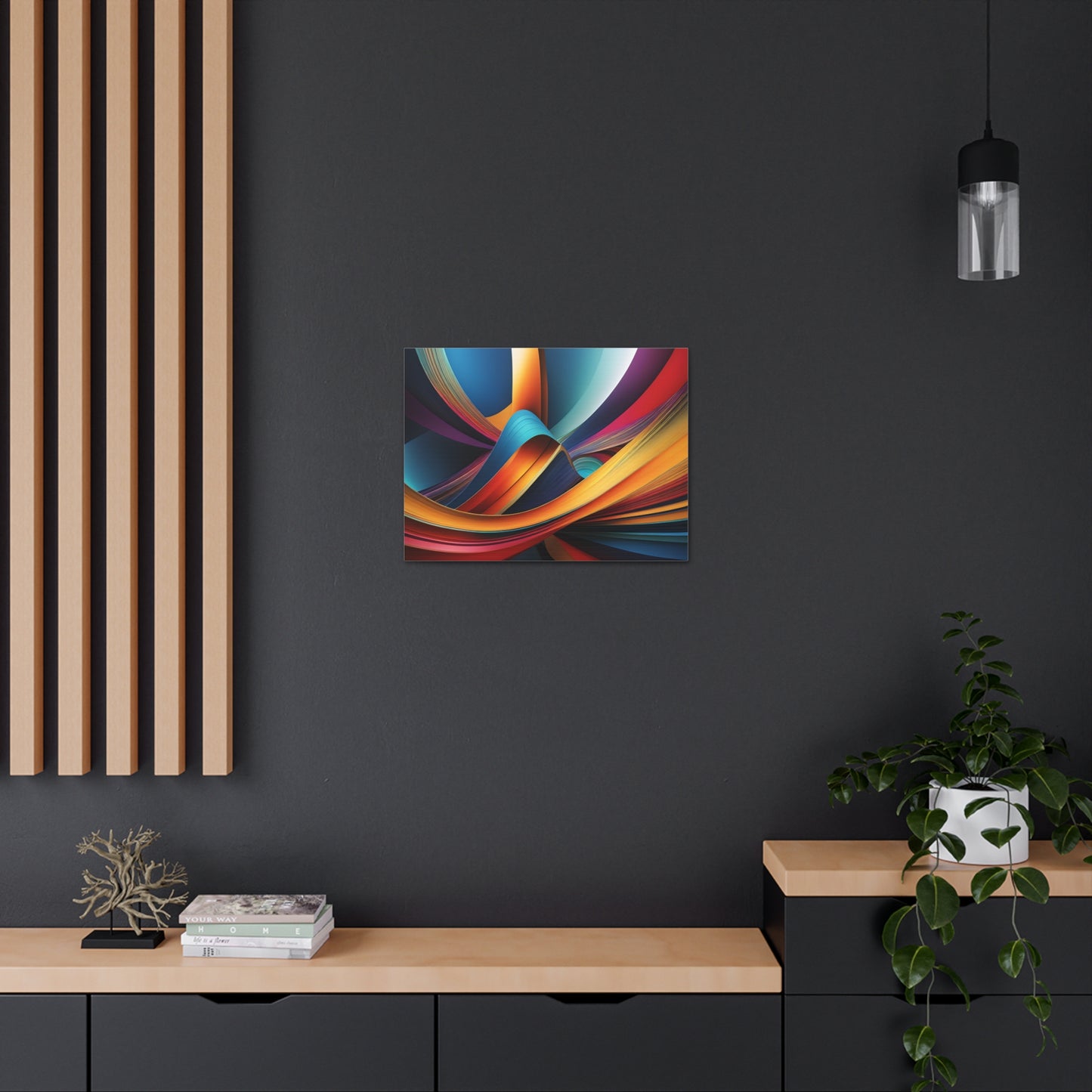 Etheric Waves: Abstract Wall Décor