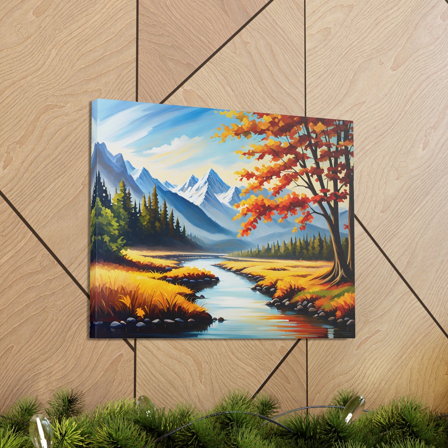 Autumn Canopy: Classic Oil Painting Wall Décor