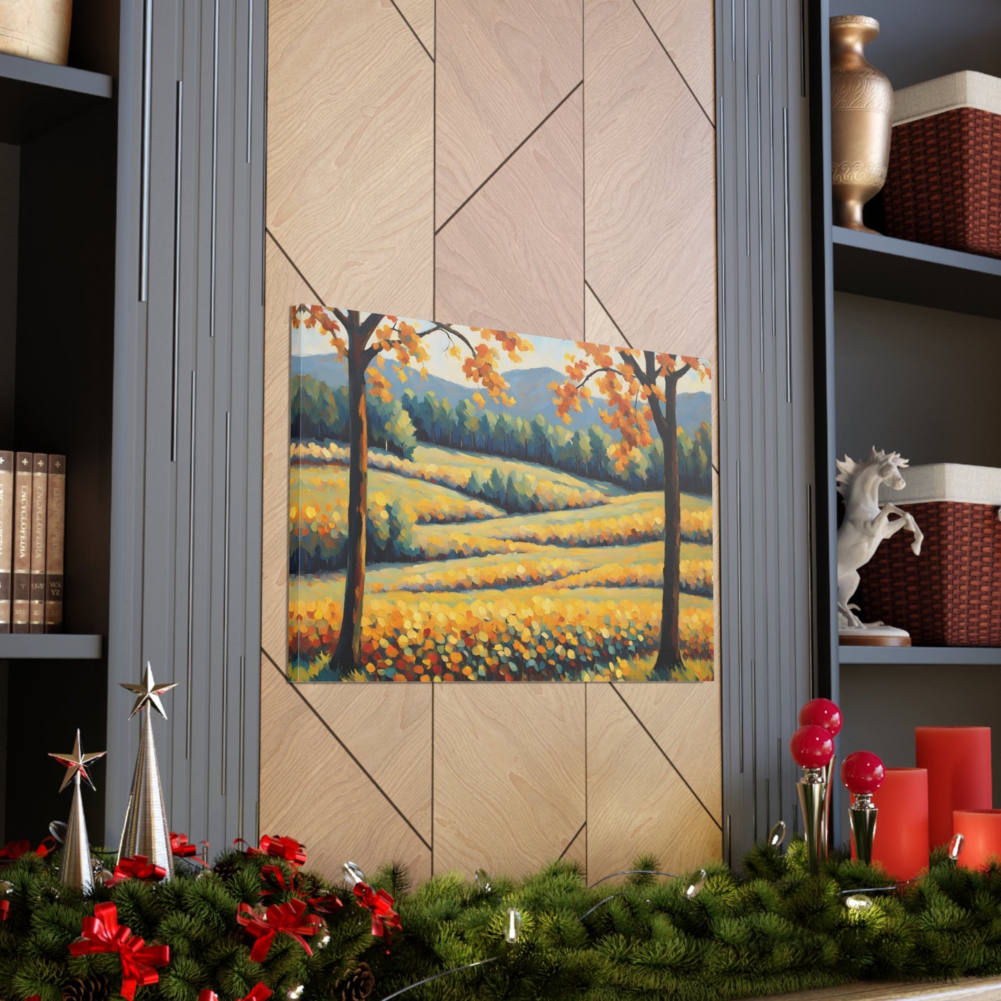 Whispering Valley: Classic Oil Painting Wall Décor