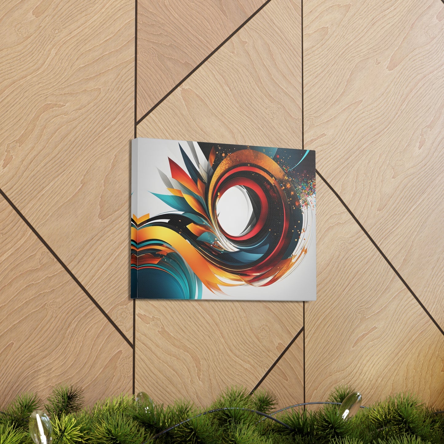 Illusory Reflections: Abstract Wall Décor