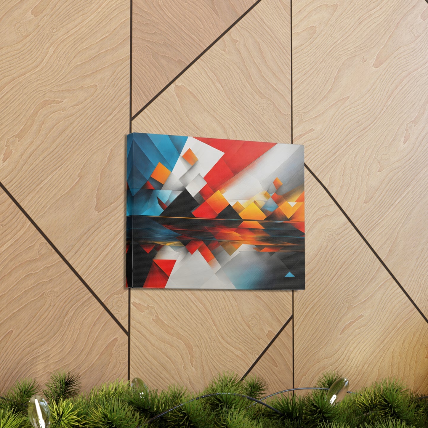 Starlit Horizon: Abstract Wall Décor