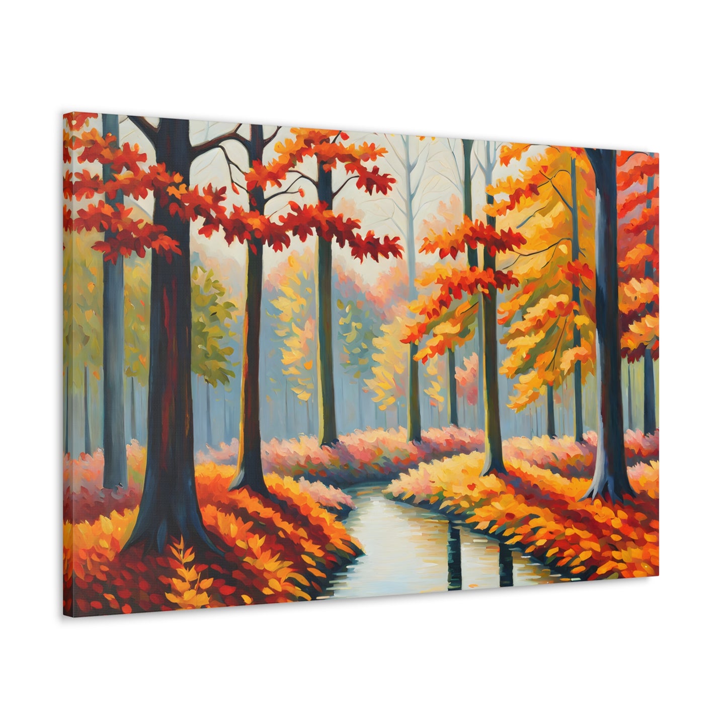 Ethereal Leaves: Classic Oil Painting Wall Décor